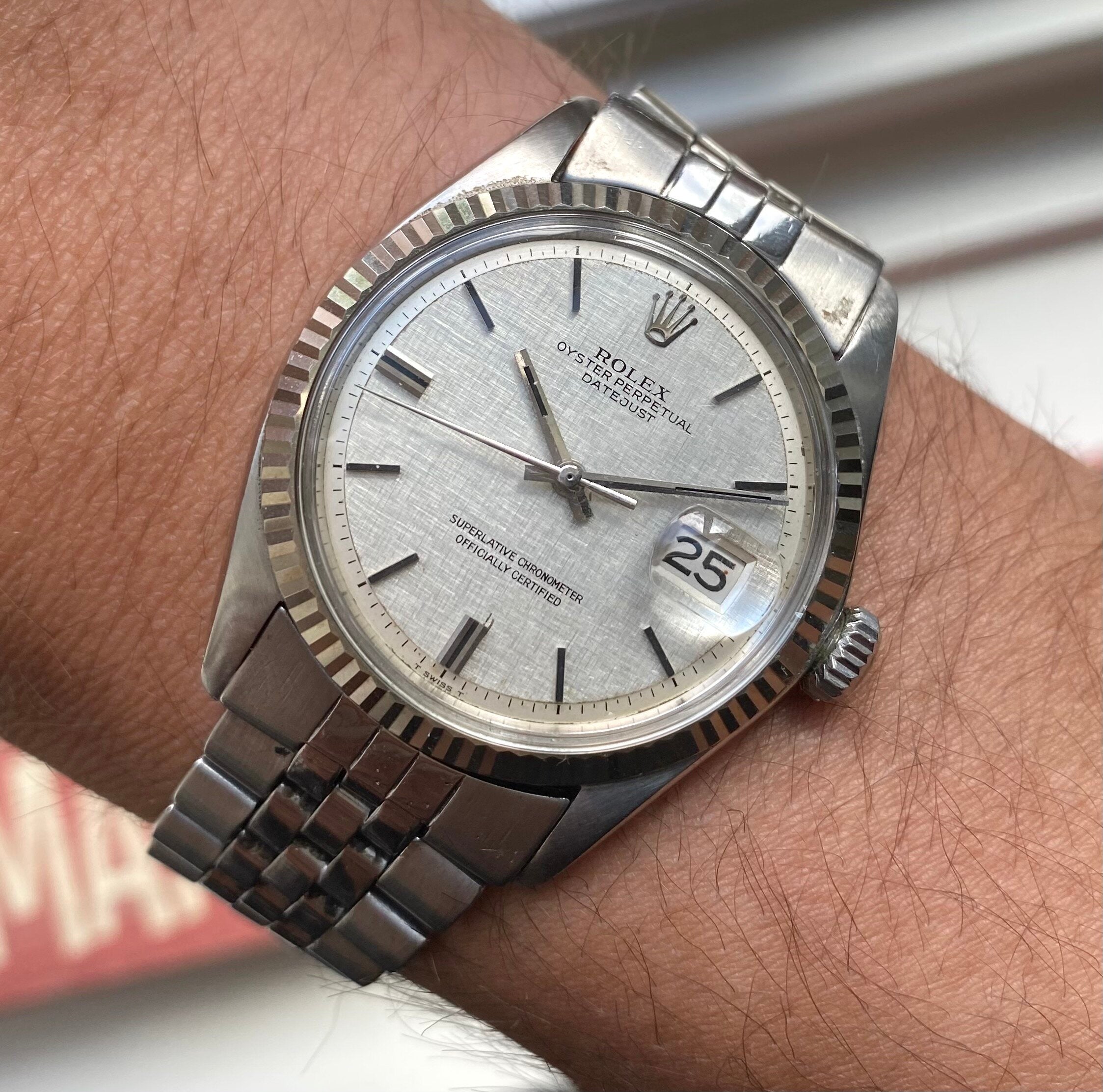 Rolex Datejust ref. 1601 — Linen Dial