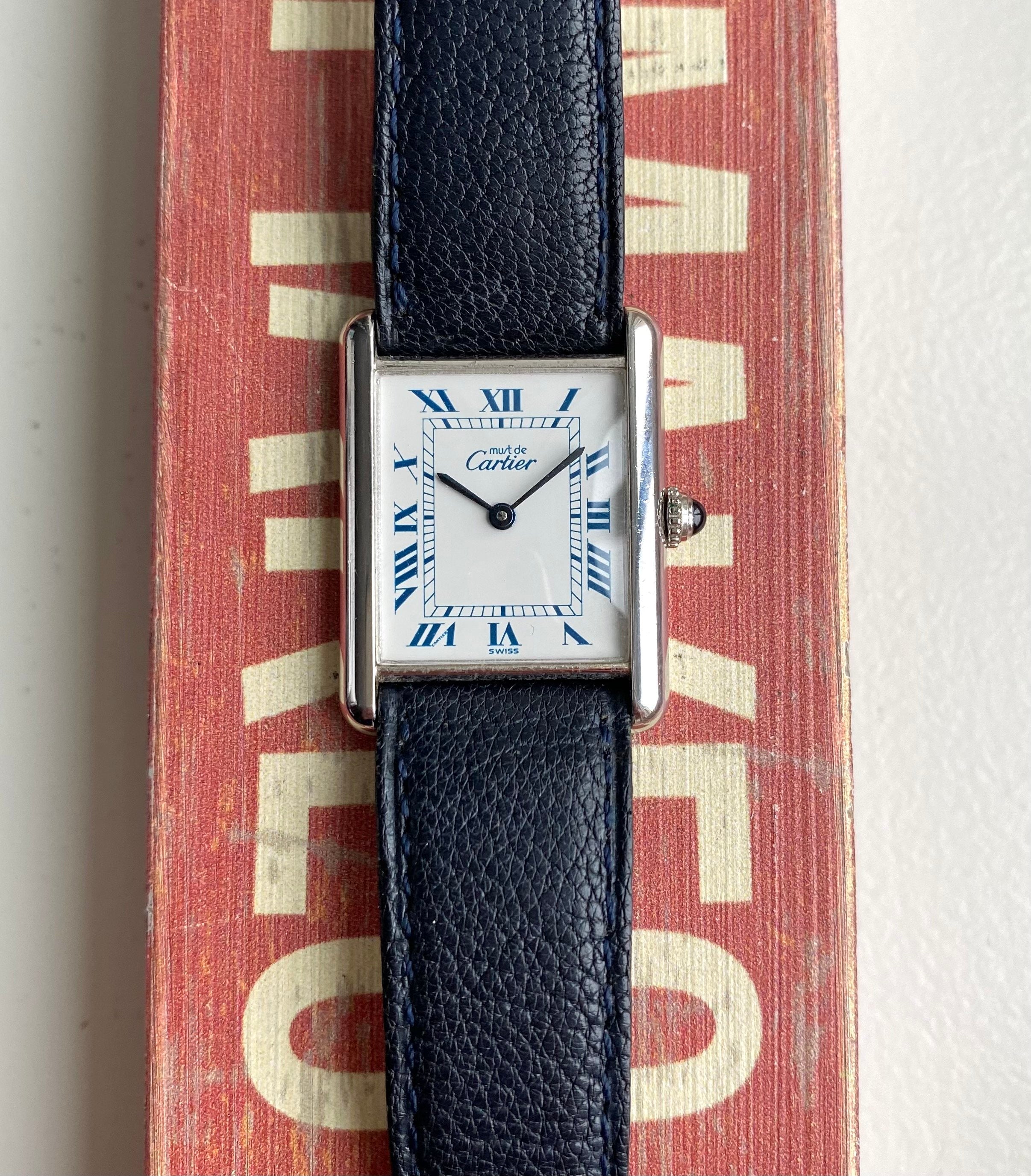 Cartier Tank — White Roman Numeral Dial