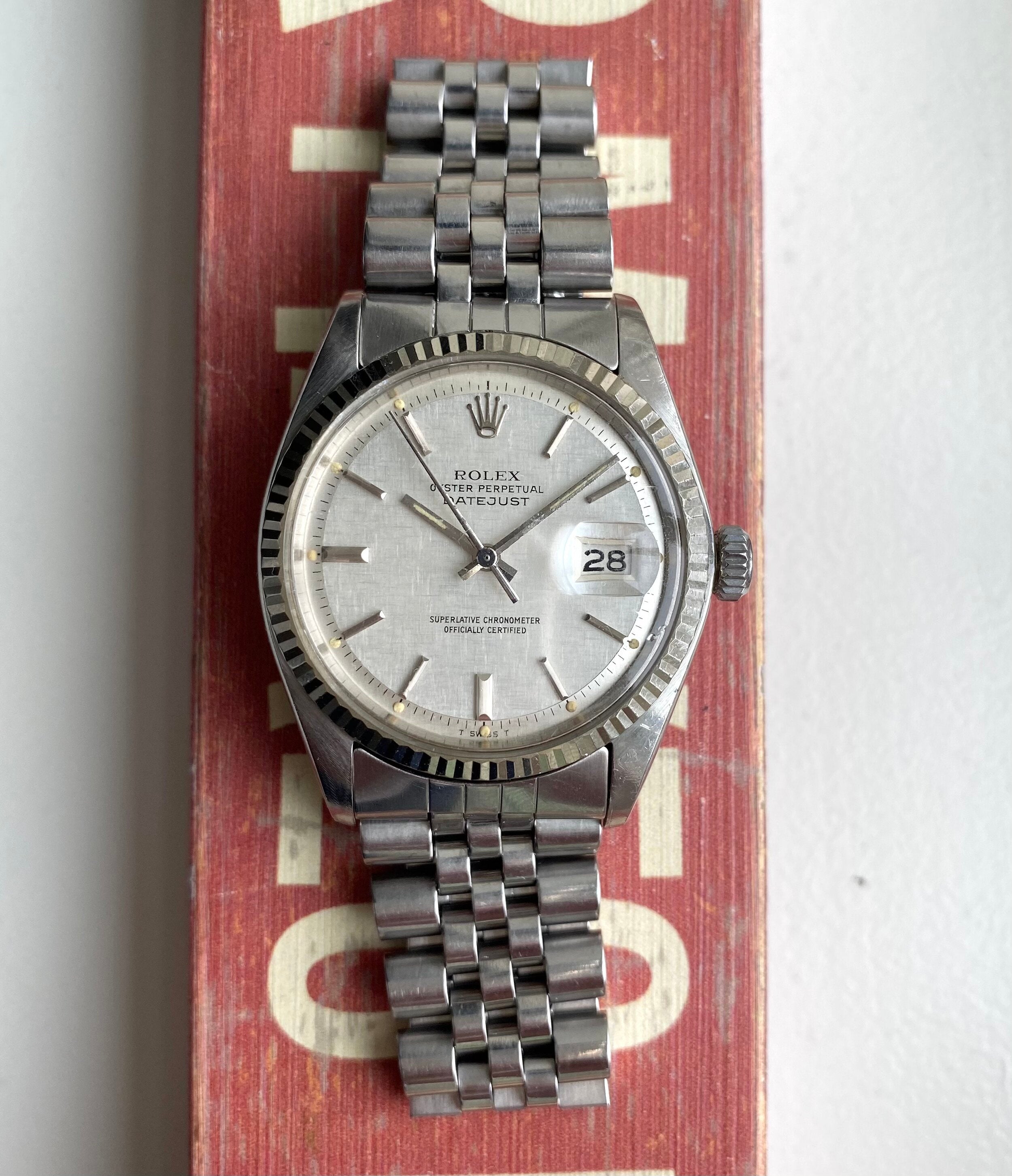 Rolex Datejust ref. 1601 — Linen Dial