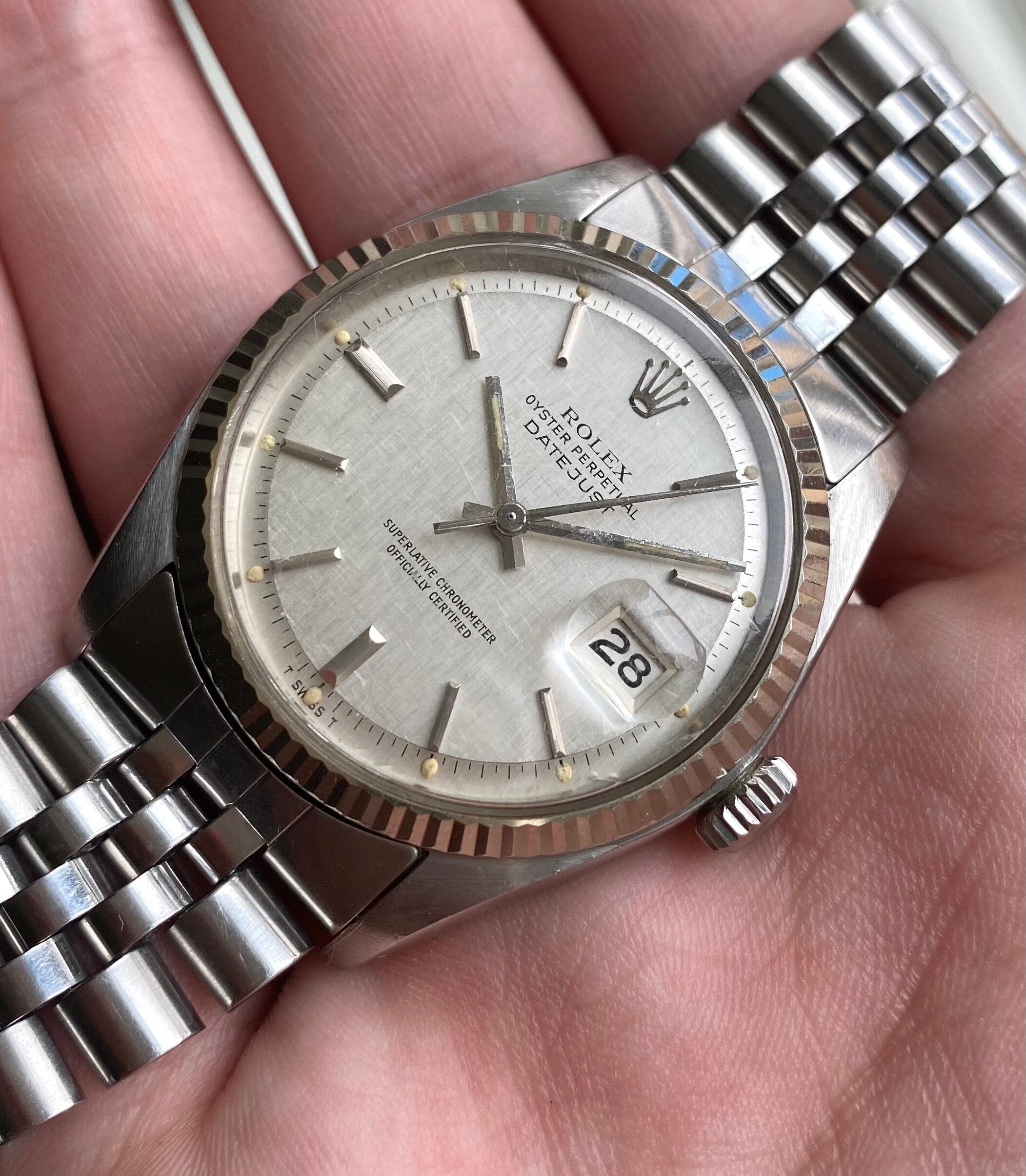 Rolex Datejust ref. 1601 — Linen Dial