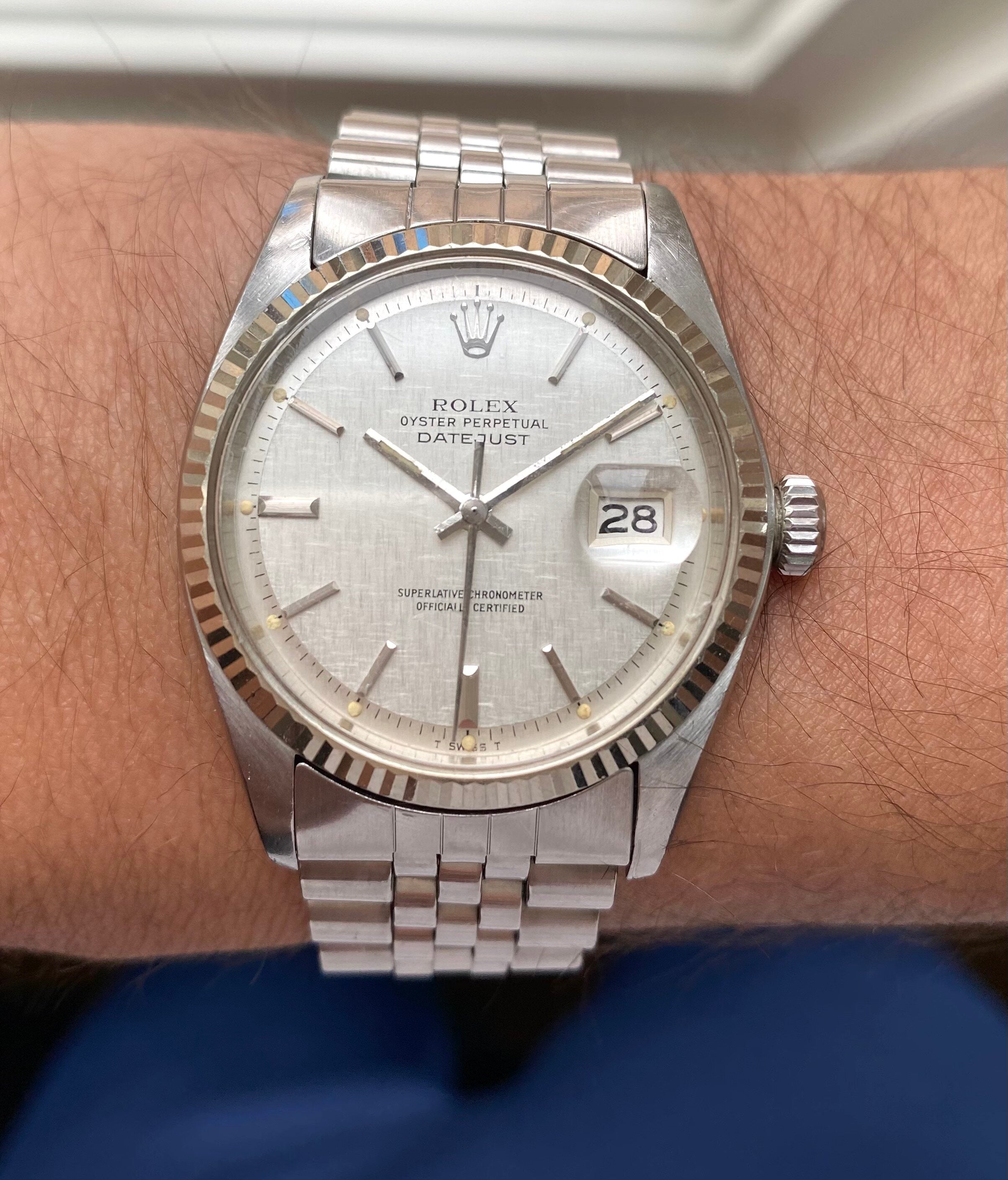 Rolex Datejust ref. 1601 — Linen Dial