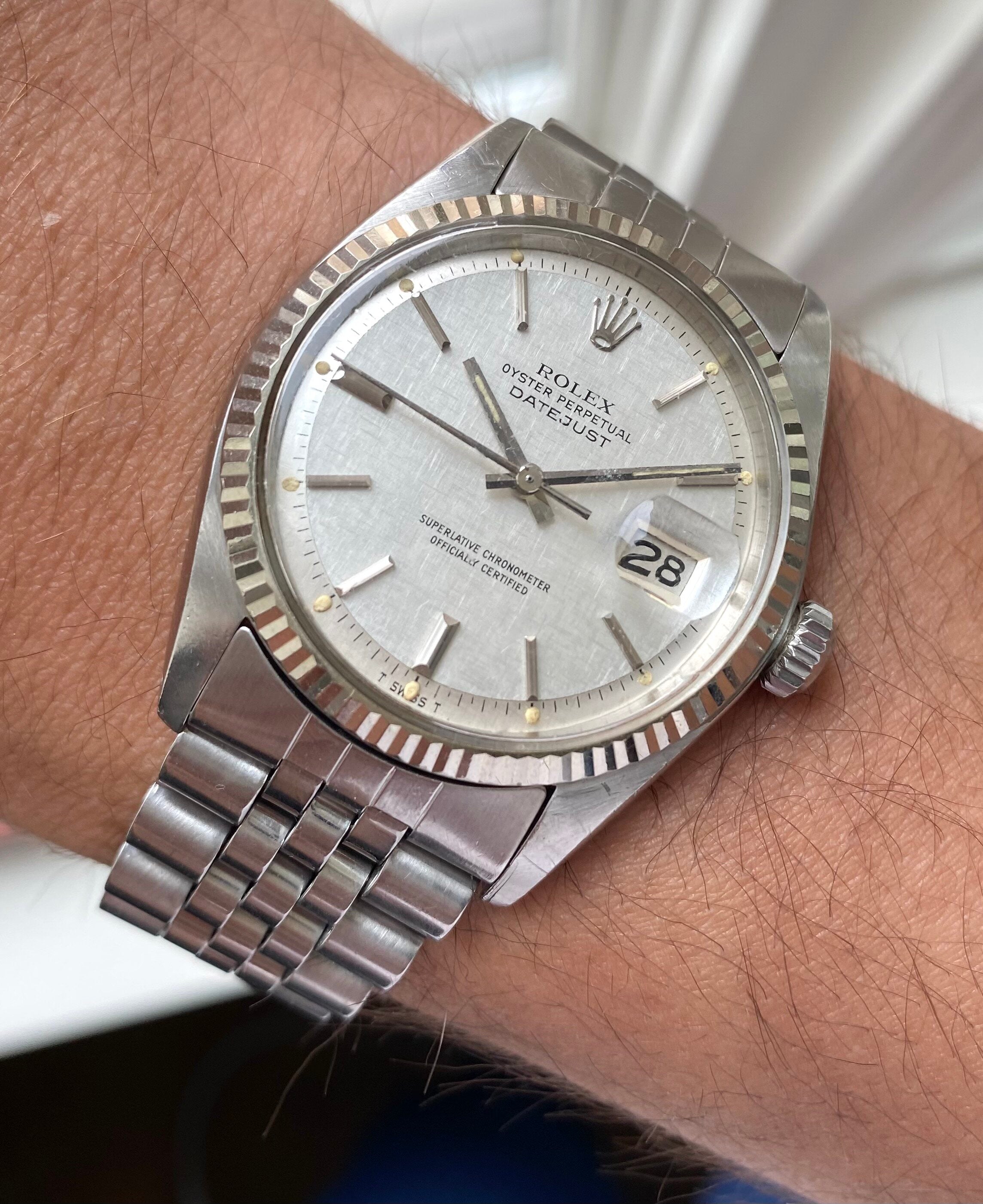 Rolex Datejust ref. 1601 — Linen Dial