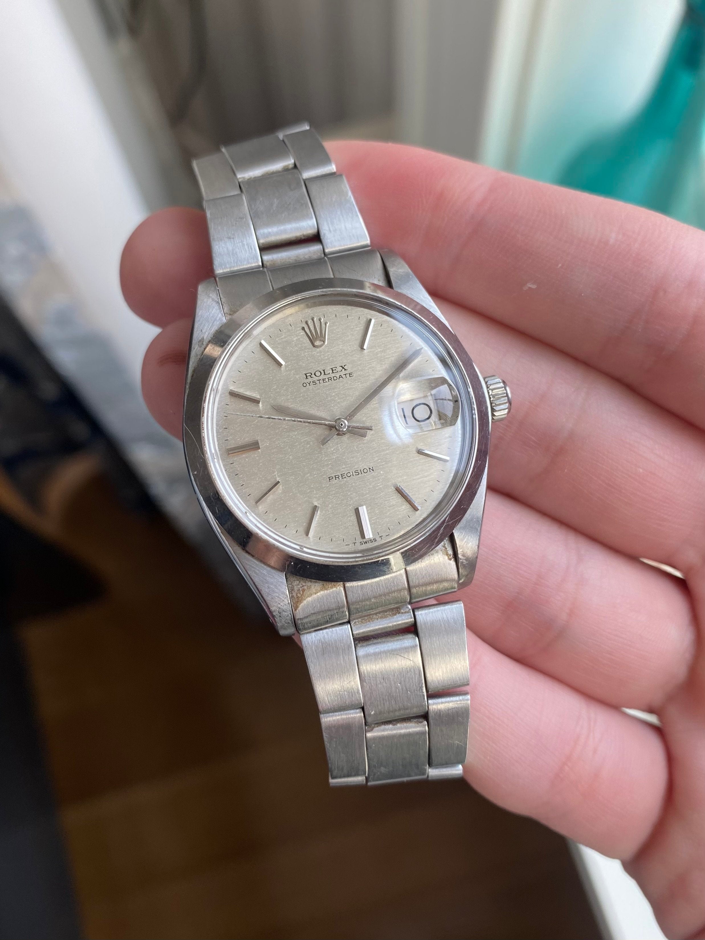 Rolex Precision 6694 - Silver Pebble.