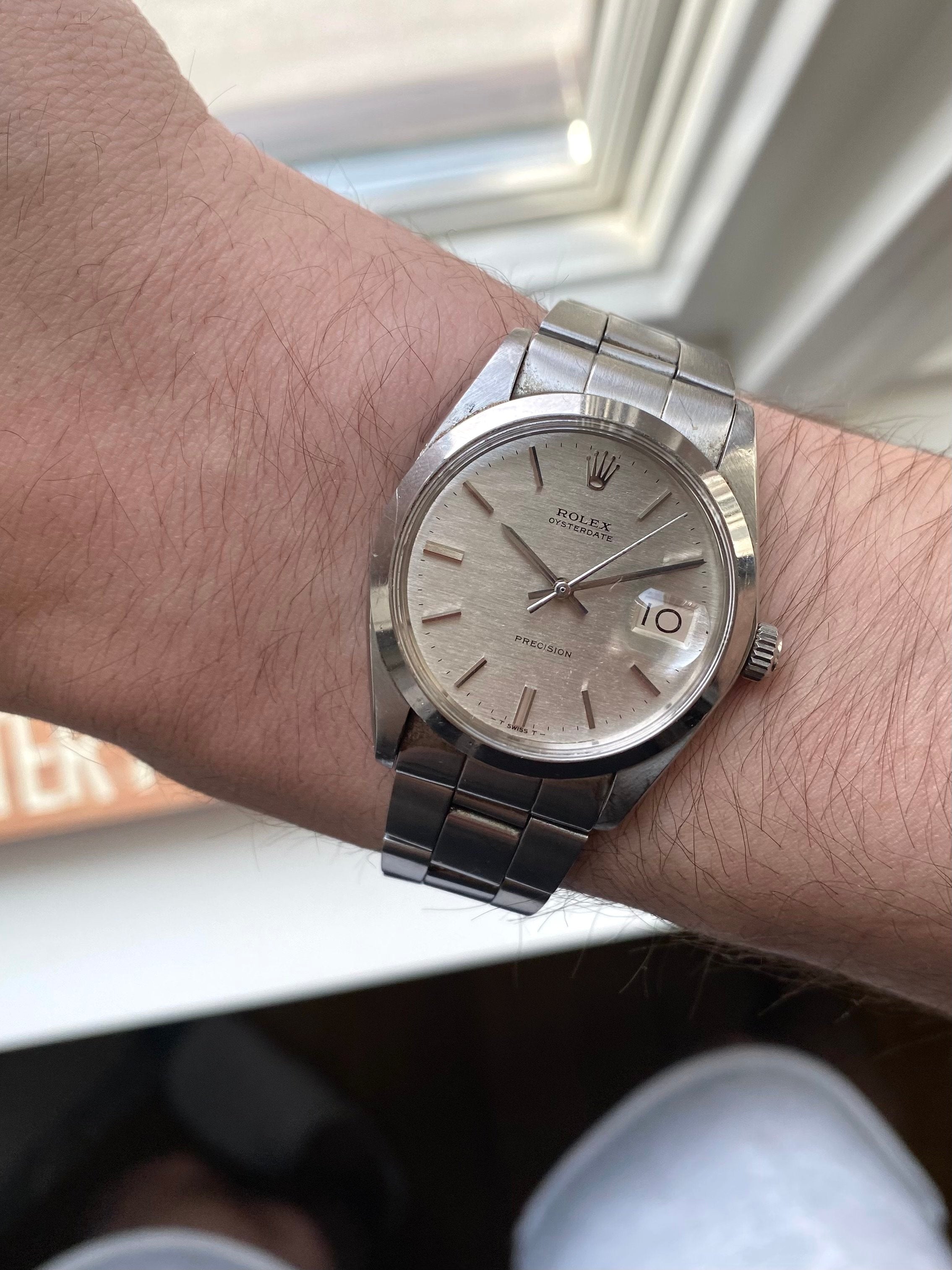 Rolex Precision 6694 - Silver Pebble.