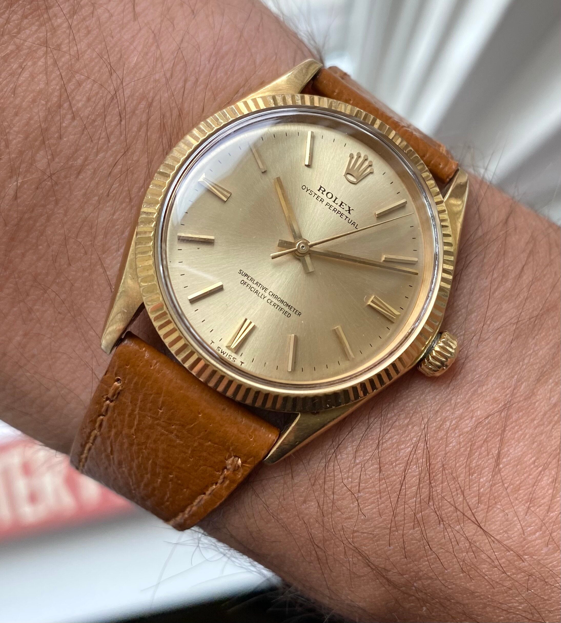 Rolex Oyster Perpetual ref. 1005 — 18k Yellow Gold