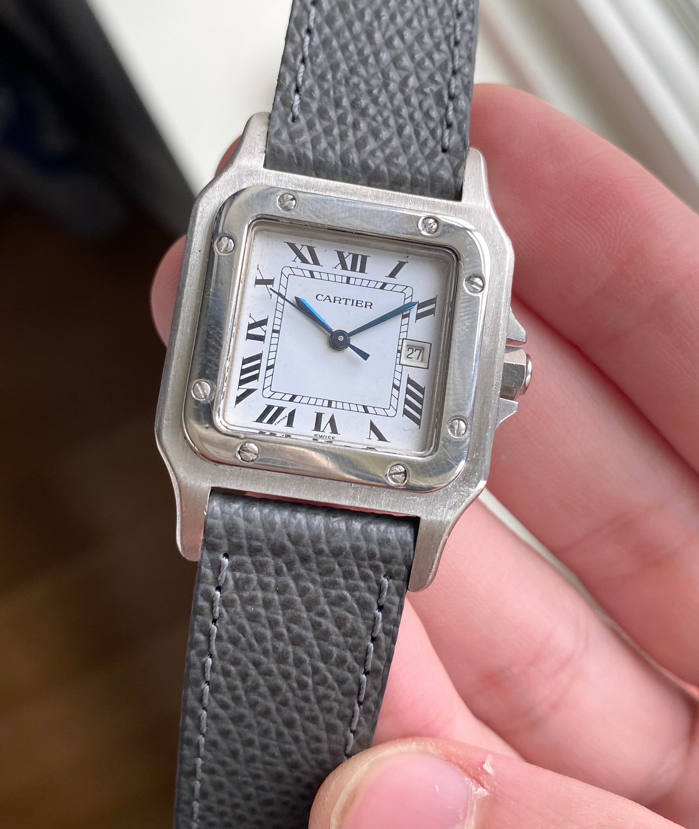 Cartier Santos ref. 2960 — White Roman Numeral Dial