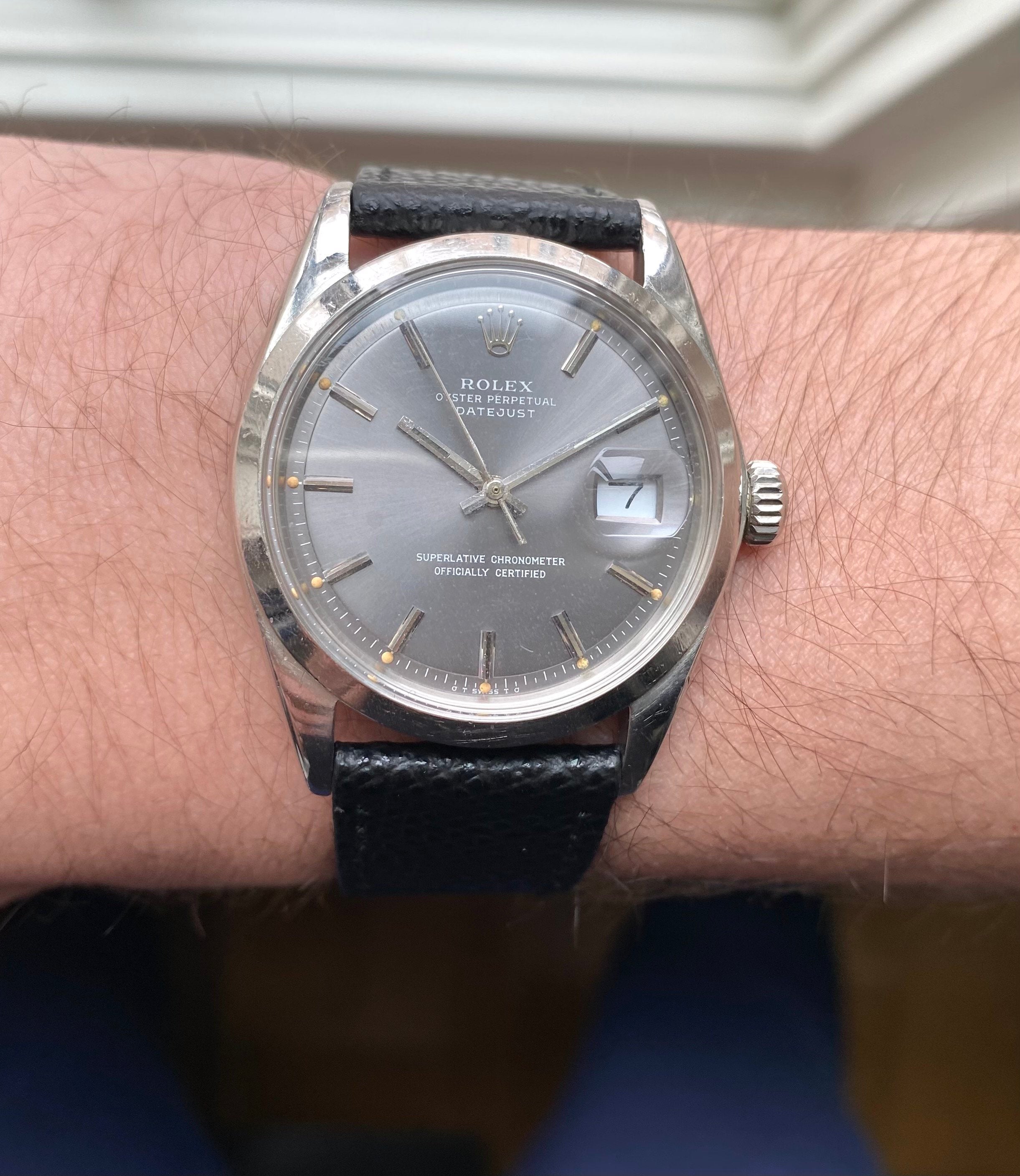 Rolex Datejust ref. 1600 — Grey Dial