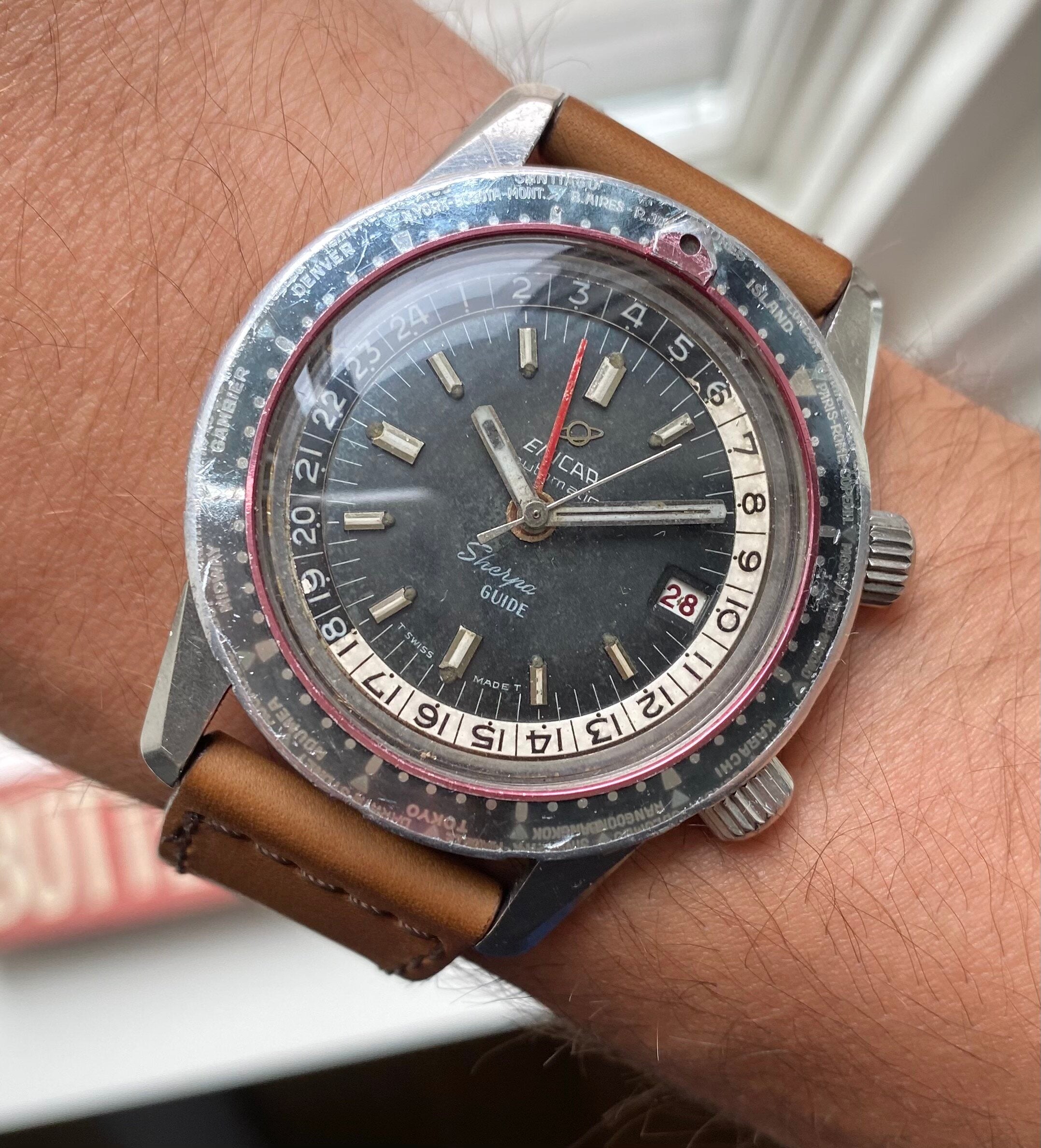 Enicar Sherpa Guide GMT World Time