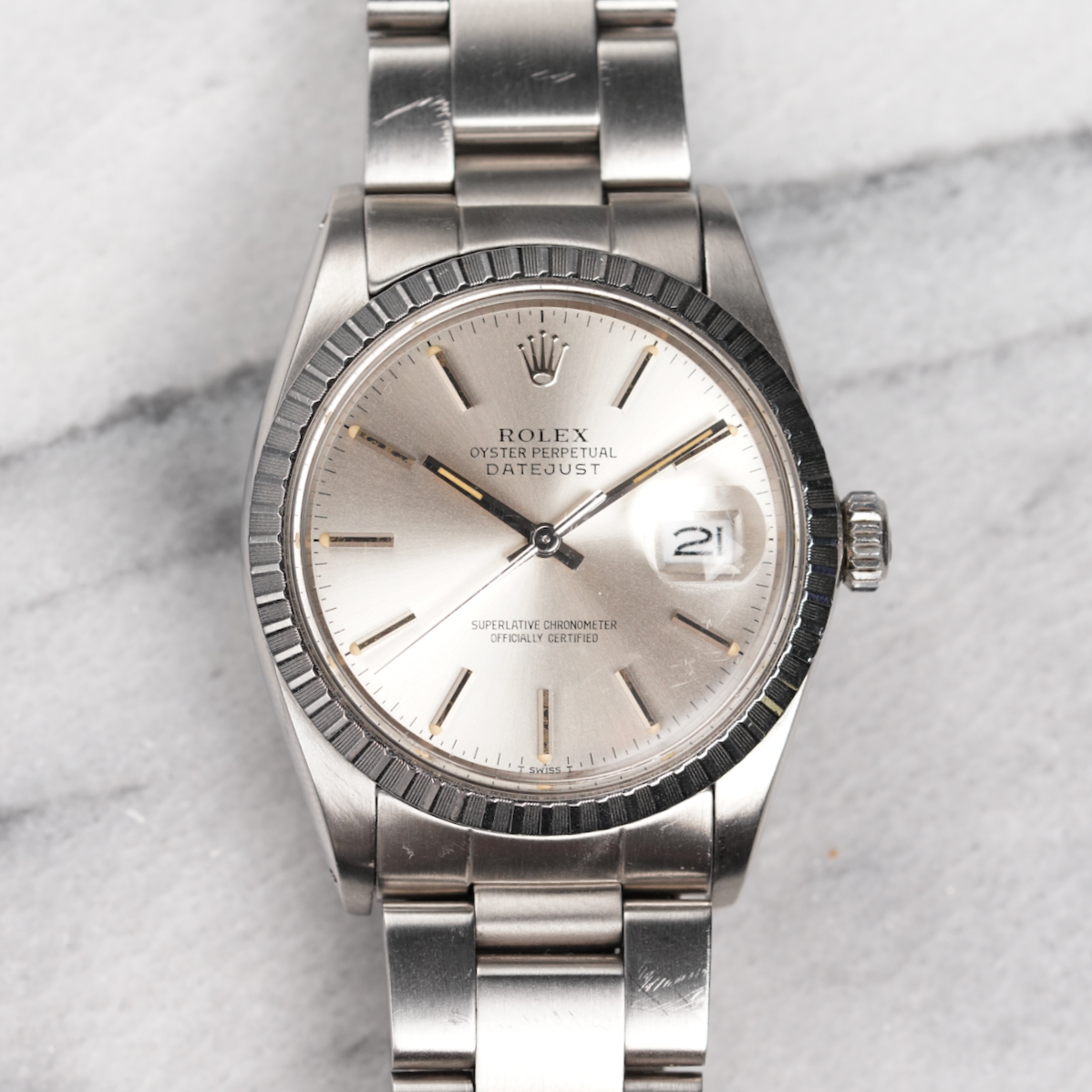 Rolex Datejust 16030 - Silver Dial
