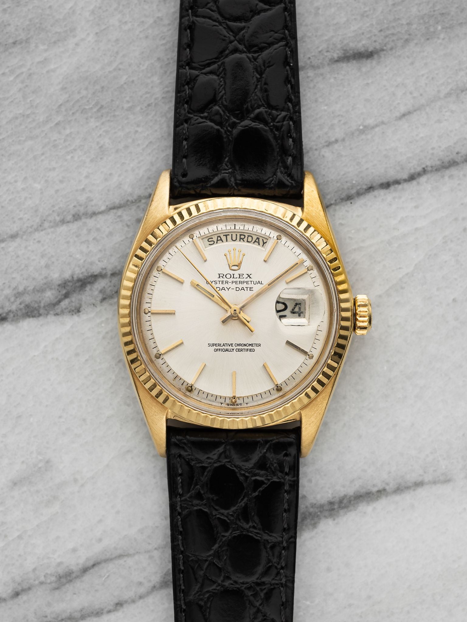 1966 Rolex Day-Date 1803 - Yellow Gold Silver Dial
