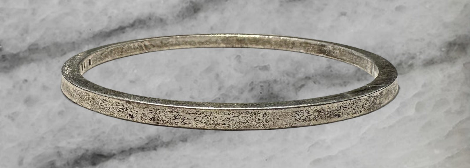 Georg Jensen Vintage Sterling Silver Plain Bangle Bracelet 7 5
