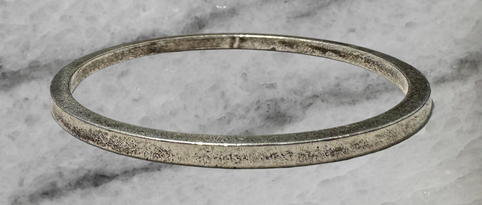 Georg Jensen Vintage Sterling Silver Plain Bangle Bracelet 7 5