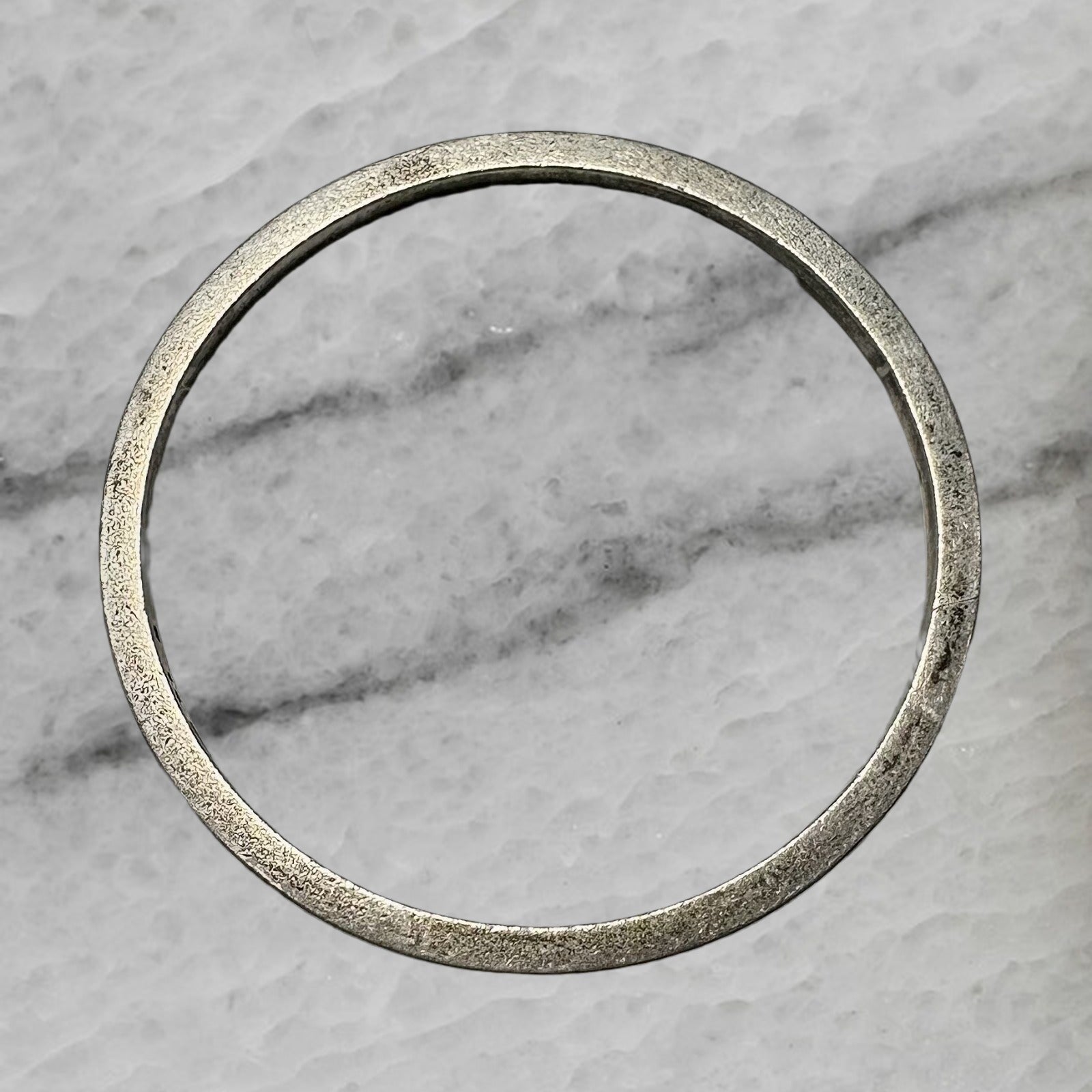Georg Jensen Vintage Sterling Silver Plain Bangle Bracelet 7 5