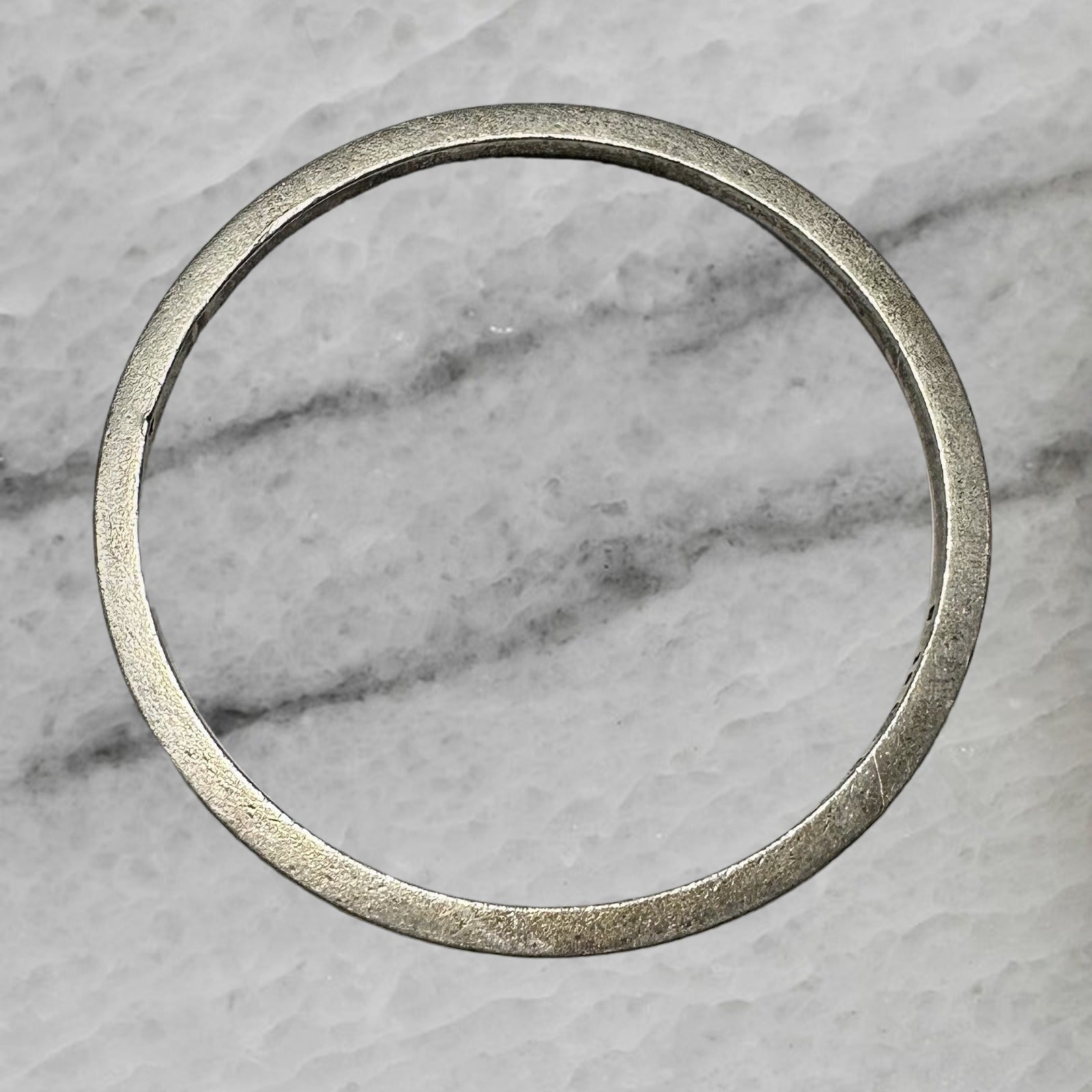 Georg Jensen Vintage Sterling Silver Plain Bangle Bracelet 7 5