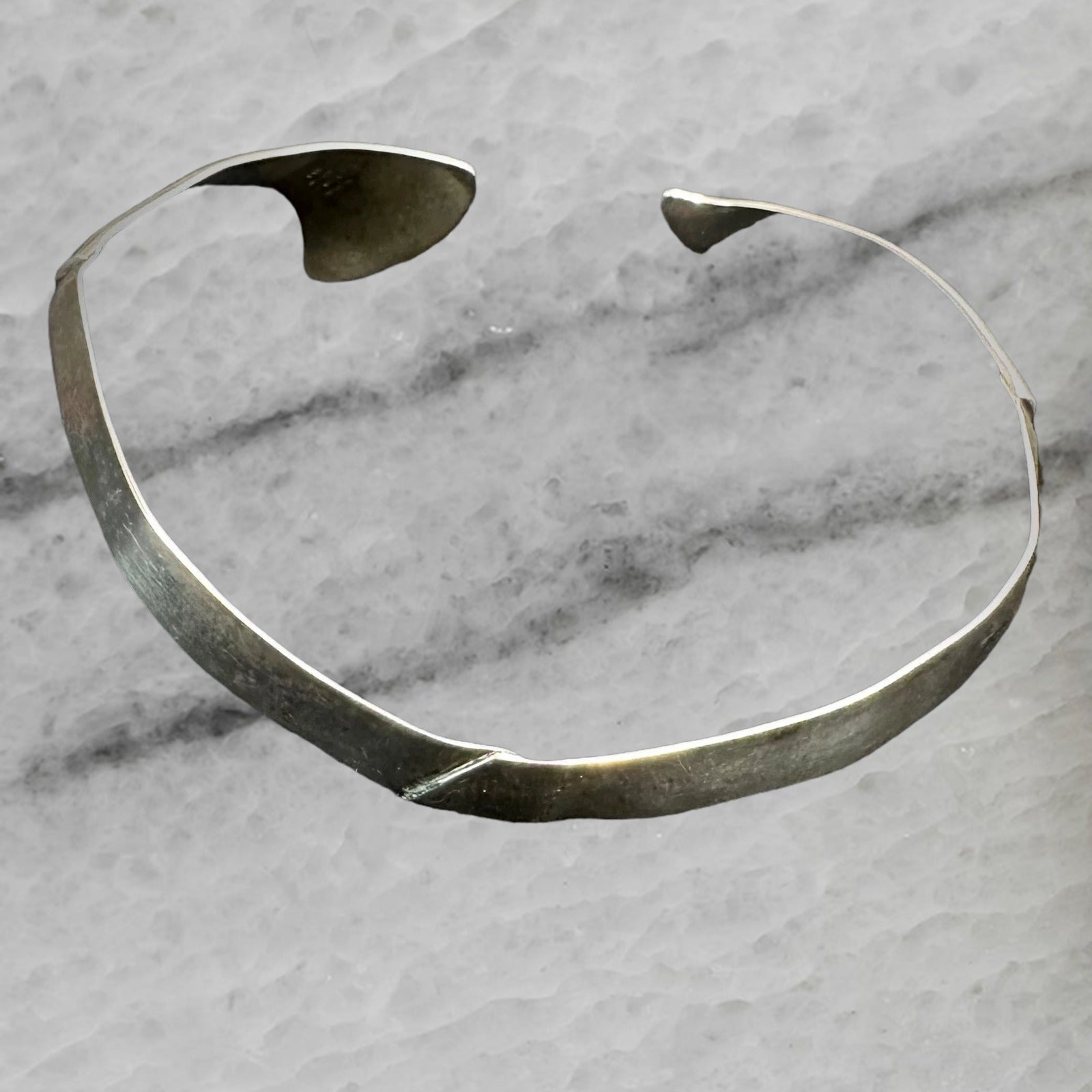Hans Hansen Bent Gabrielsen Denmark Vintage Sterling Silver Modernist Choker 214
