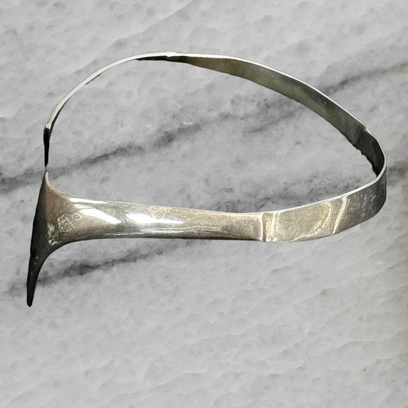 Hans Hansen Bent Gabrielsen Denmark Vintage Sterling Silver Modernist Choker 214