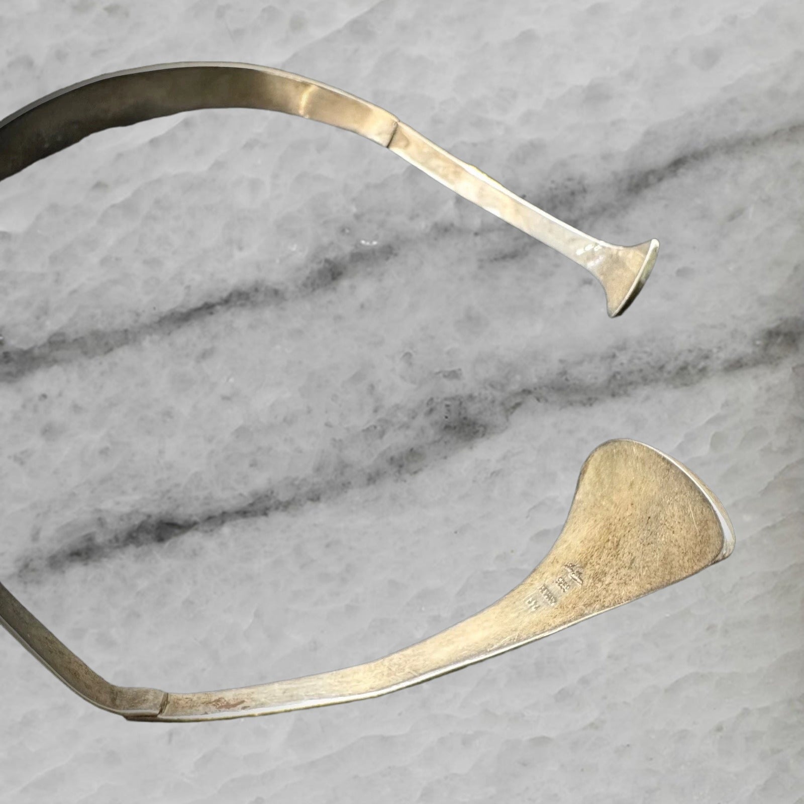 Hans Hansen Bent Gabrielsen Denmark Vintage Sterling Silver Modernist Choker 214