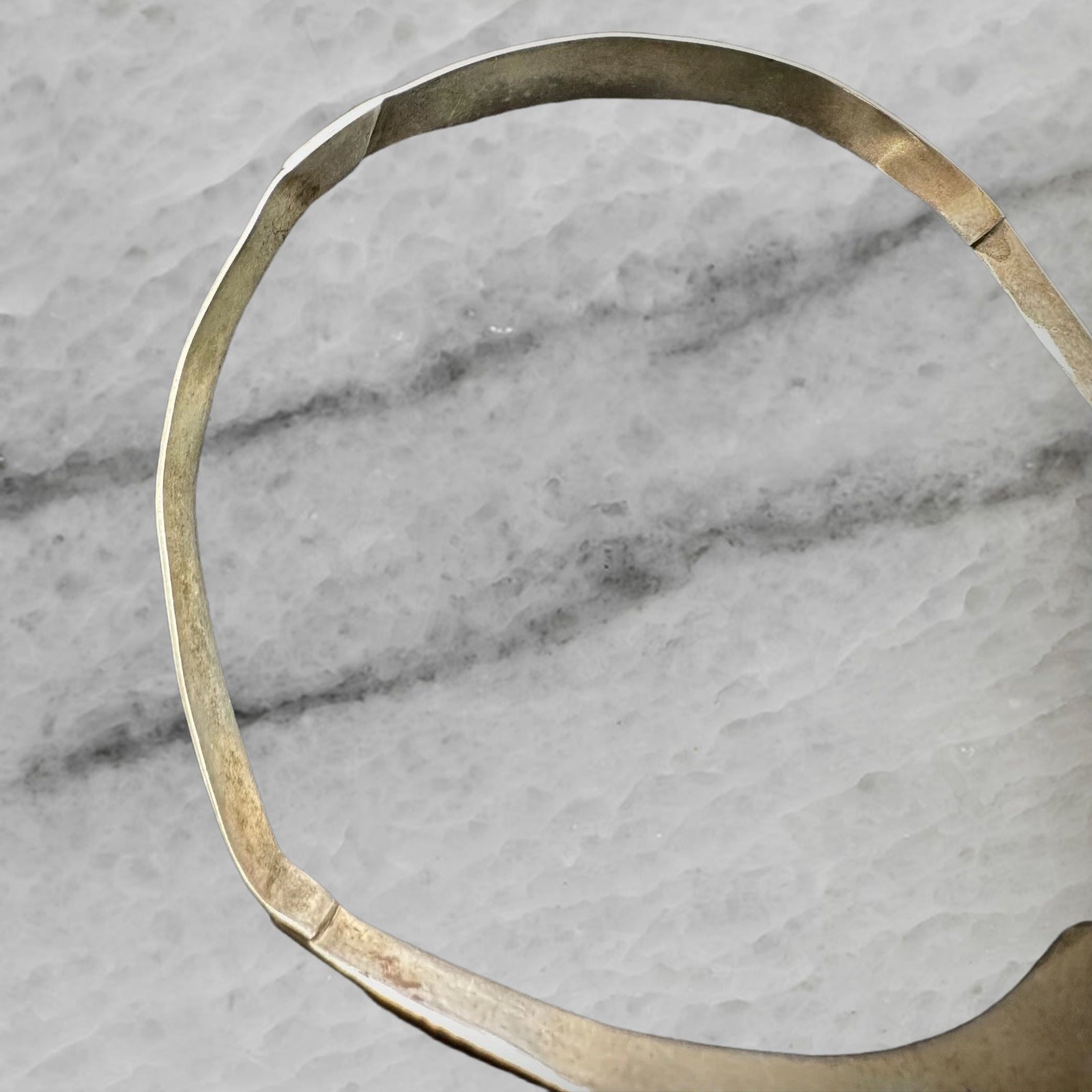Hans Hansen Bent Gabrielsen Denmark Vintage Sterling Silver Modernist Choker 214