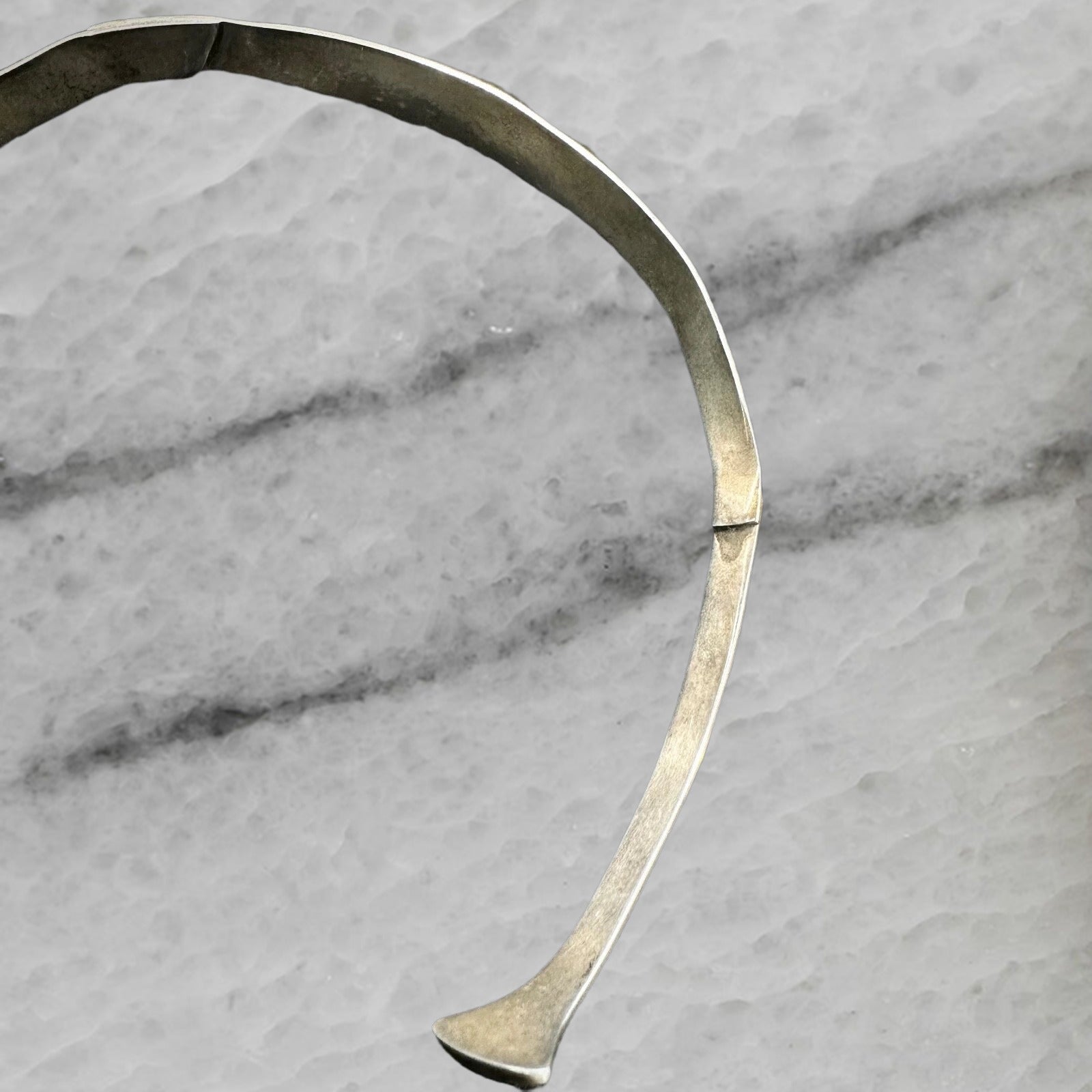 Hans Hansen Bent Gabrielsen Denmark Vintage Sterling Silver Modernist Choker 214