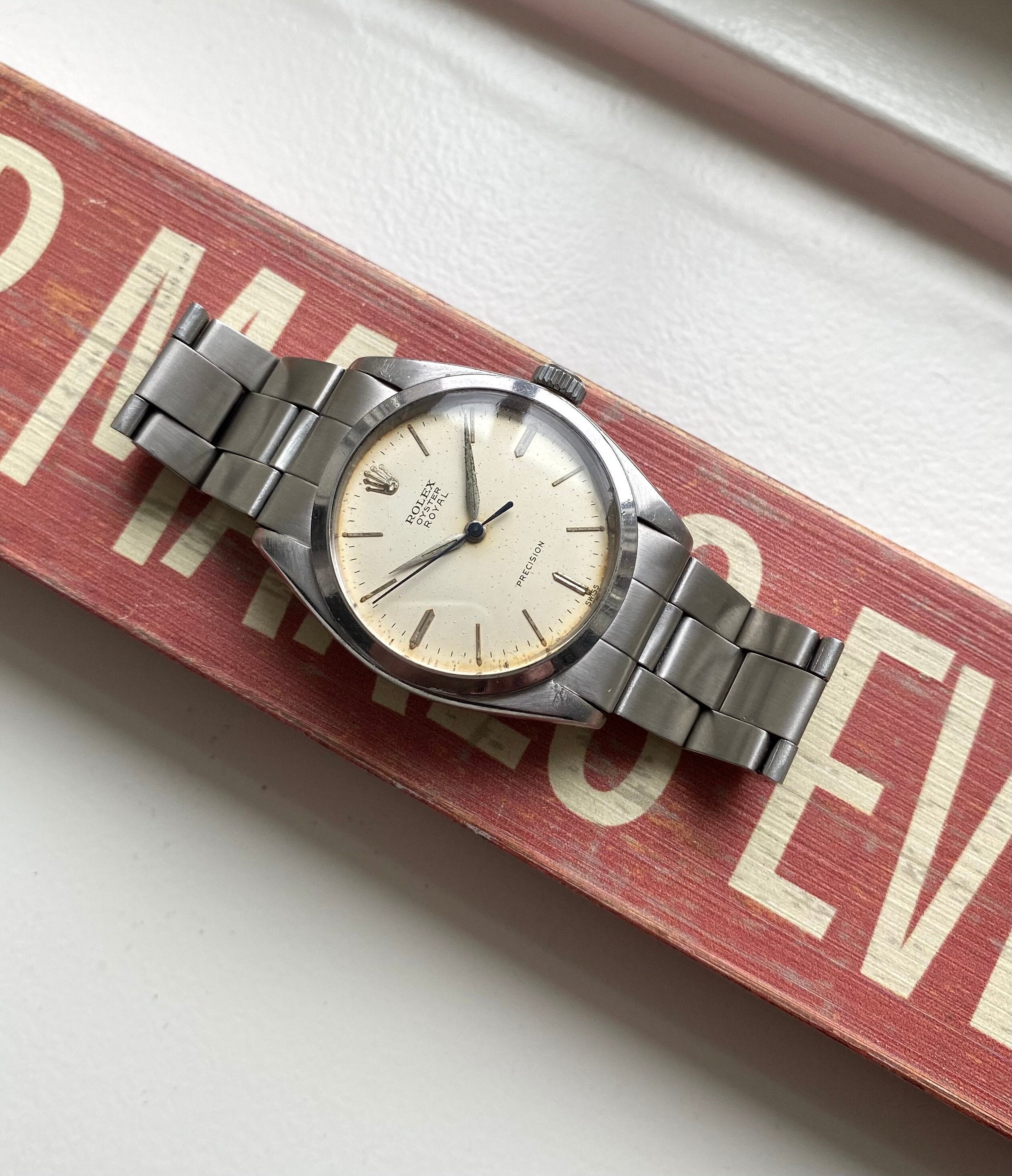 Vintage Rolex Oysterroyal Ref 6427 Manual Wind Cream Dial Serviced Watch