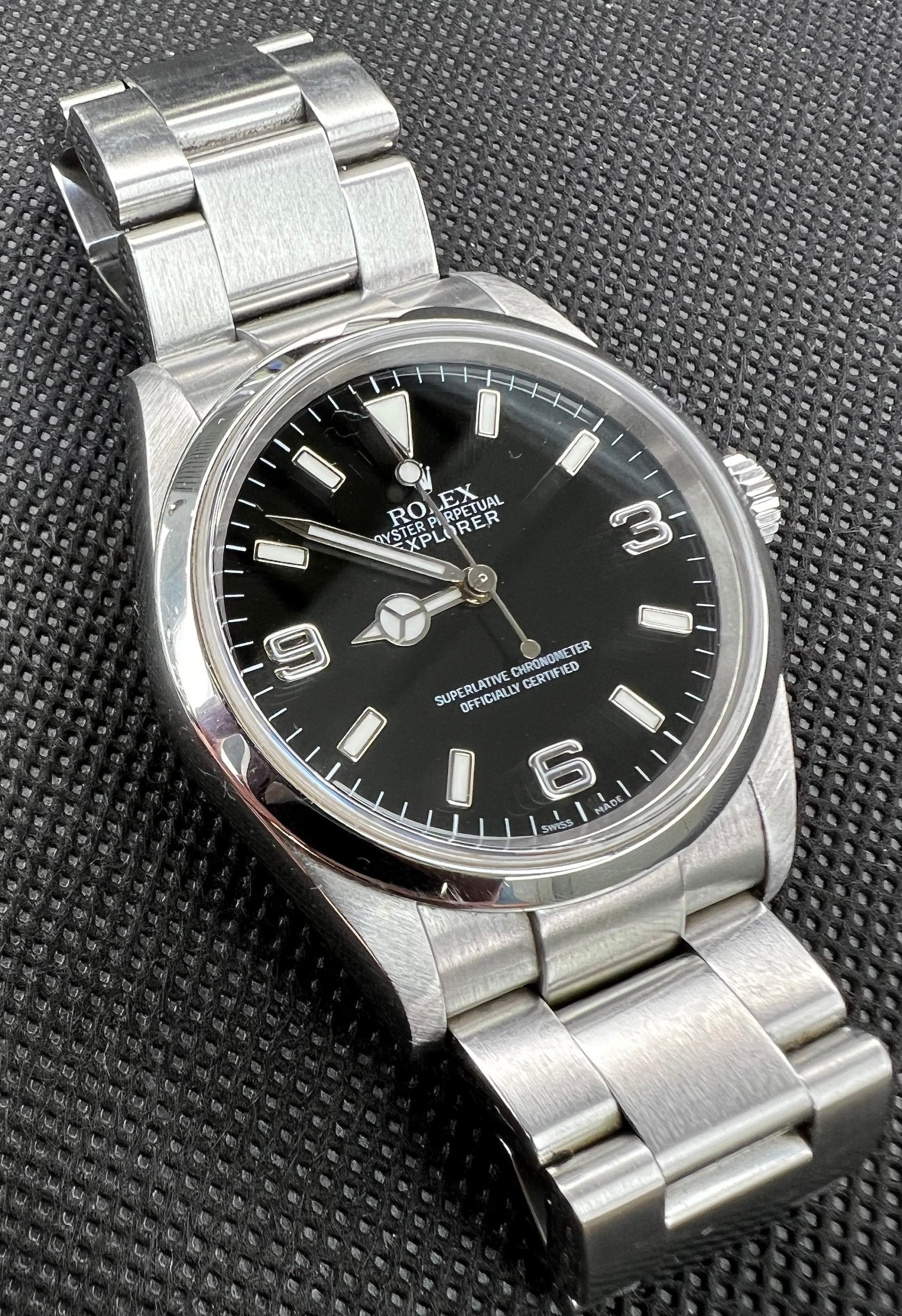 Rolex Explorer Reference 114270 2000s Black Dial 36mm Watch