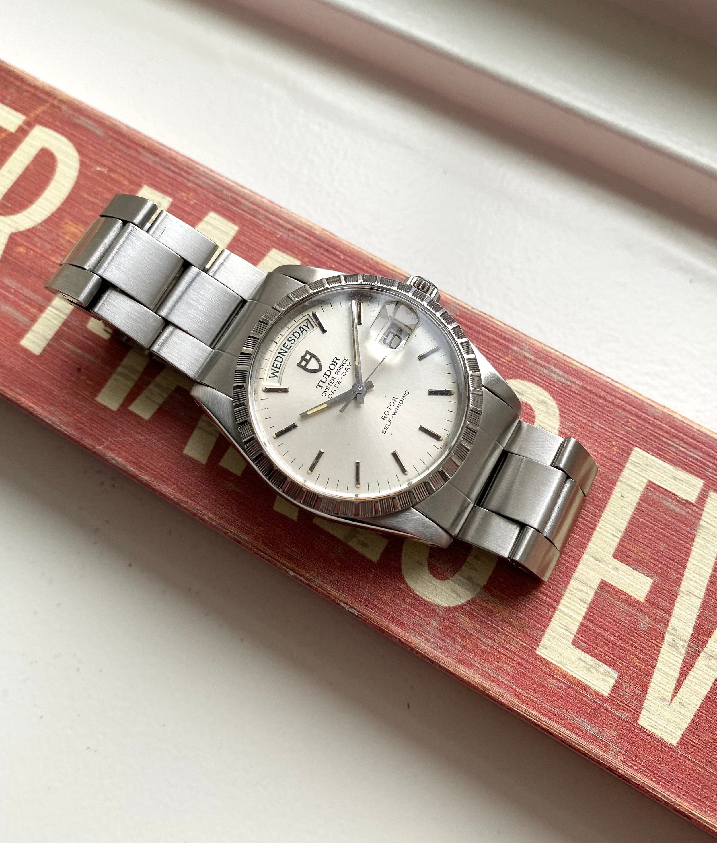 Tudor Oysterprince Date Day Ref 94510 Automatic Silver Dial Quickset 36mm Watch