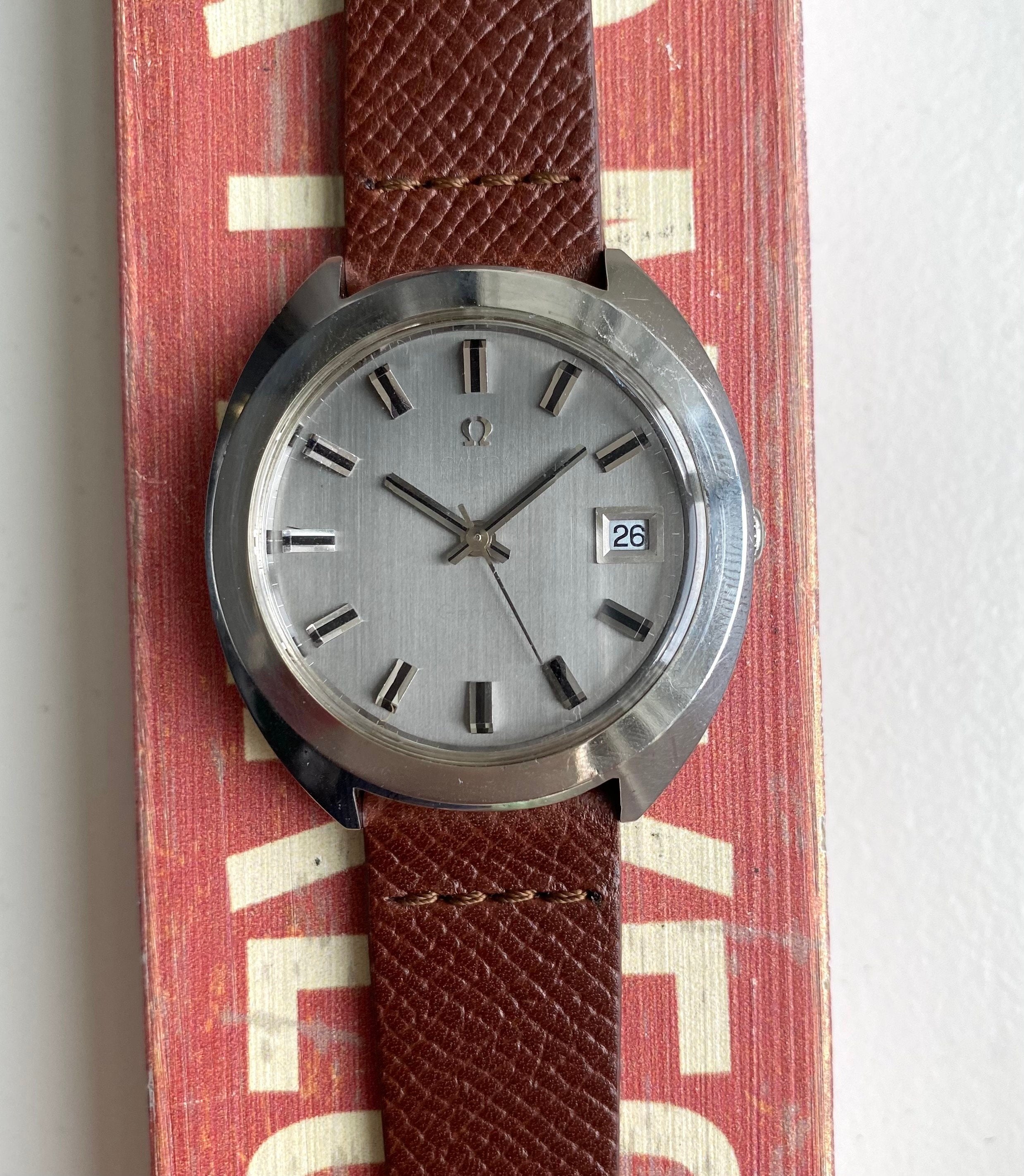 Vintage Omega Geneve Automatic Ref. ST166.721 Grey Dial "Mirror" Crystal Watch