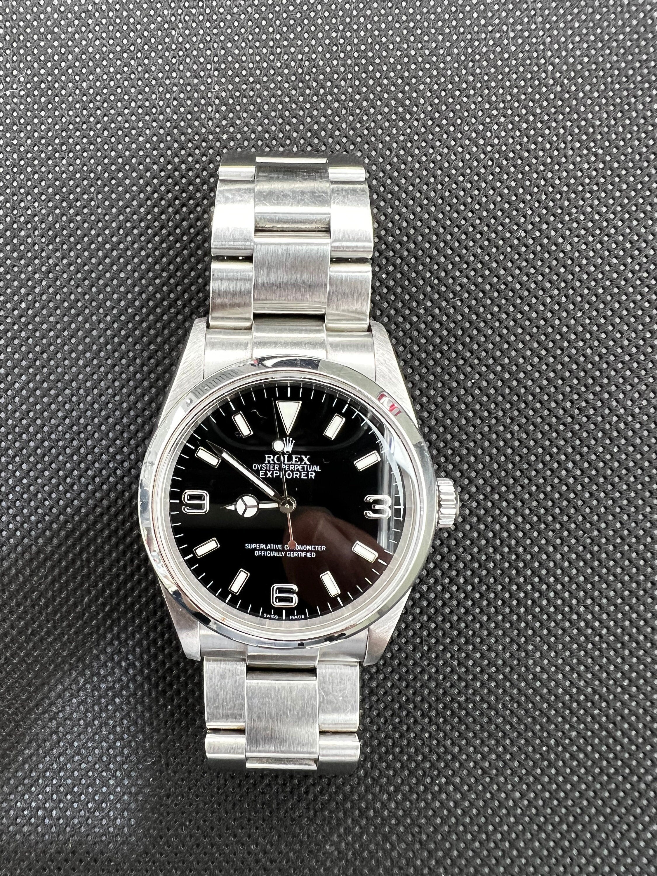 Rolex Explorer Reference 114270 2000s Black Dial 36mm Watch
