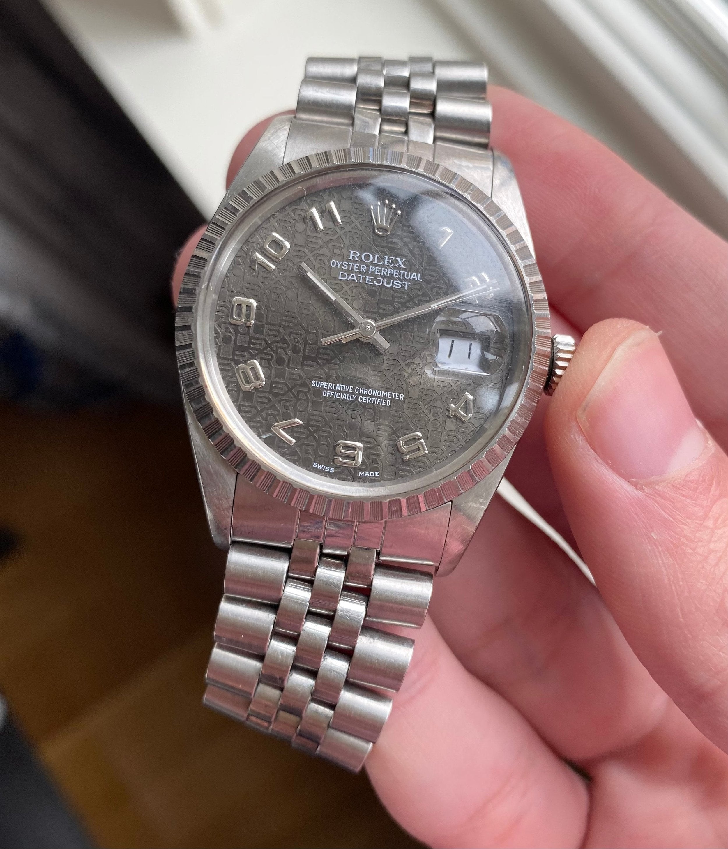 Rolex Datejust 16030 - Grey Dial