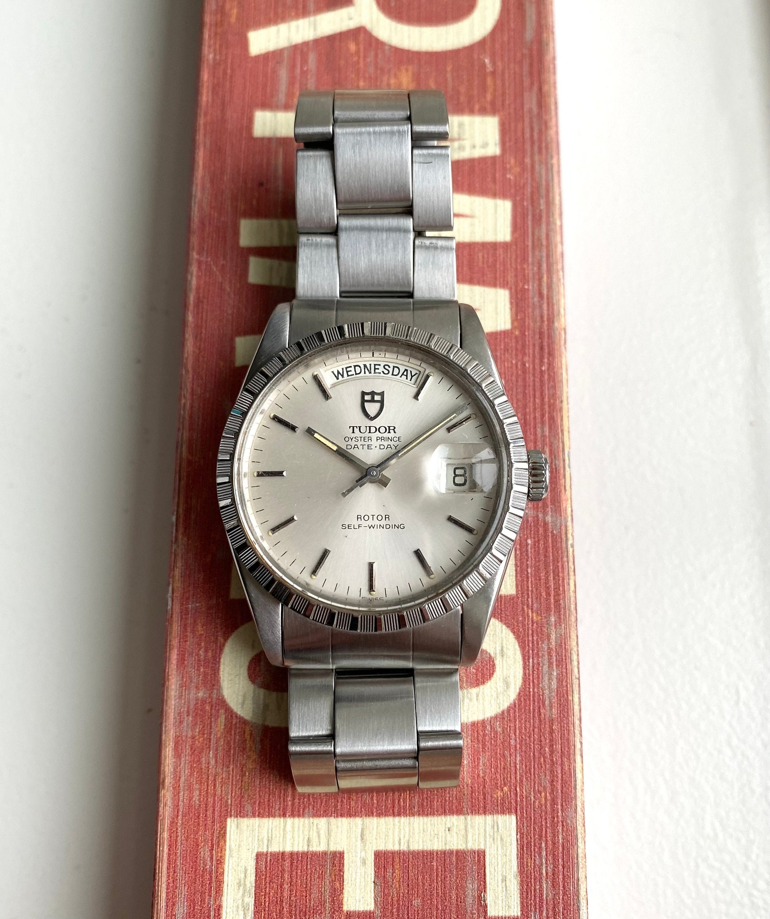 Tudor Oysterprince Date Day Ref 94510 Automatic Silver Dial Quickset 36mm Watch