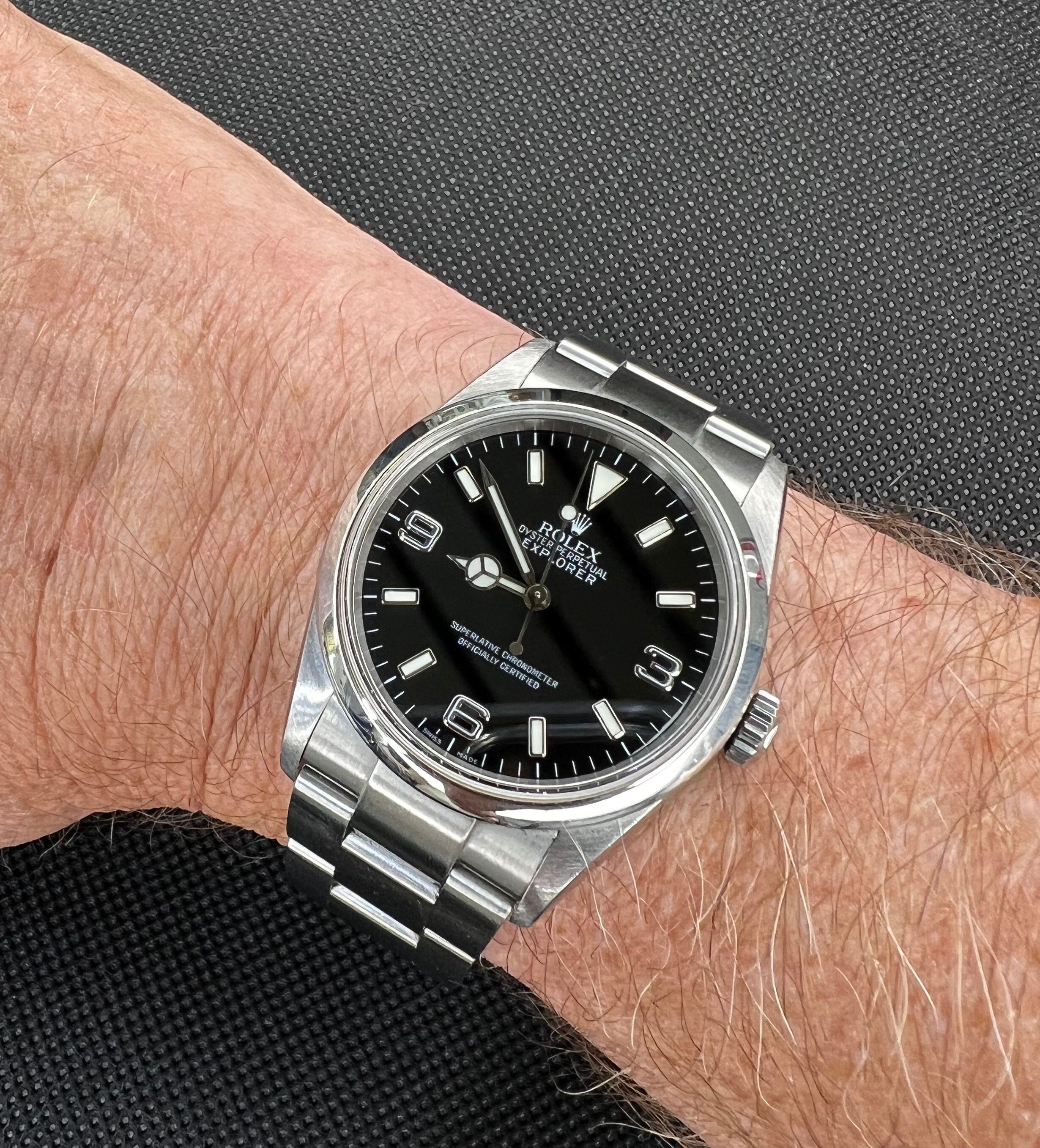 Rolex Explorer Reference 114270 2000s Black Dial 36mm Watch