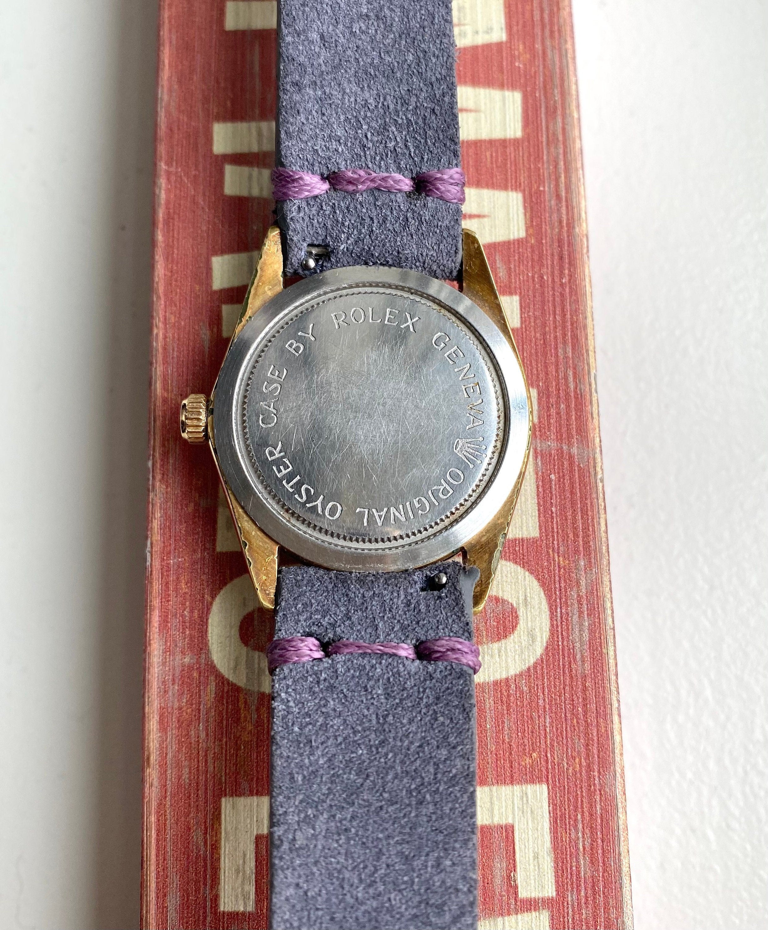 Vintage Tudor Oysterdate 60s Automatic Champagne Dial Gold Gapped 34mm Case Watch