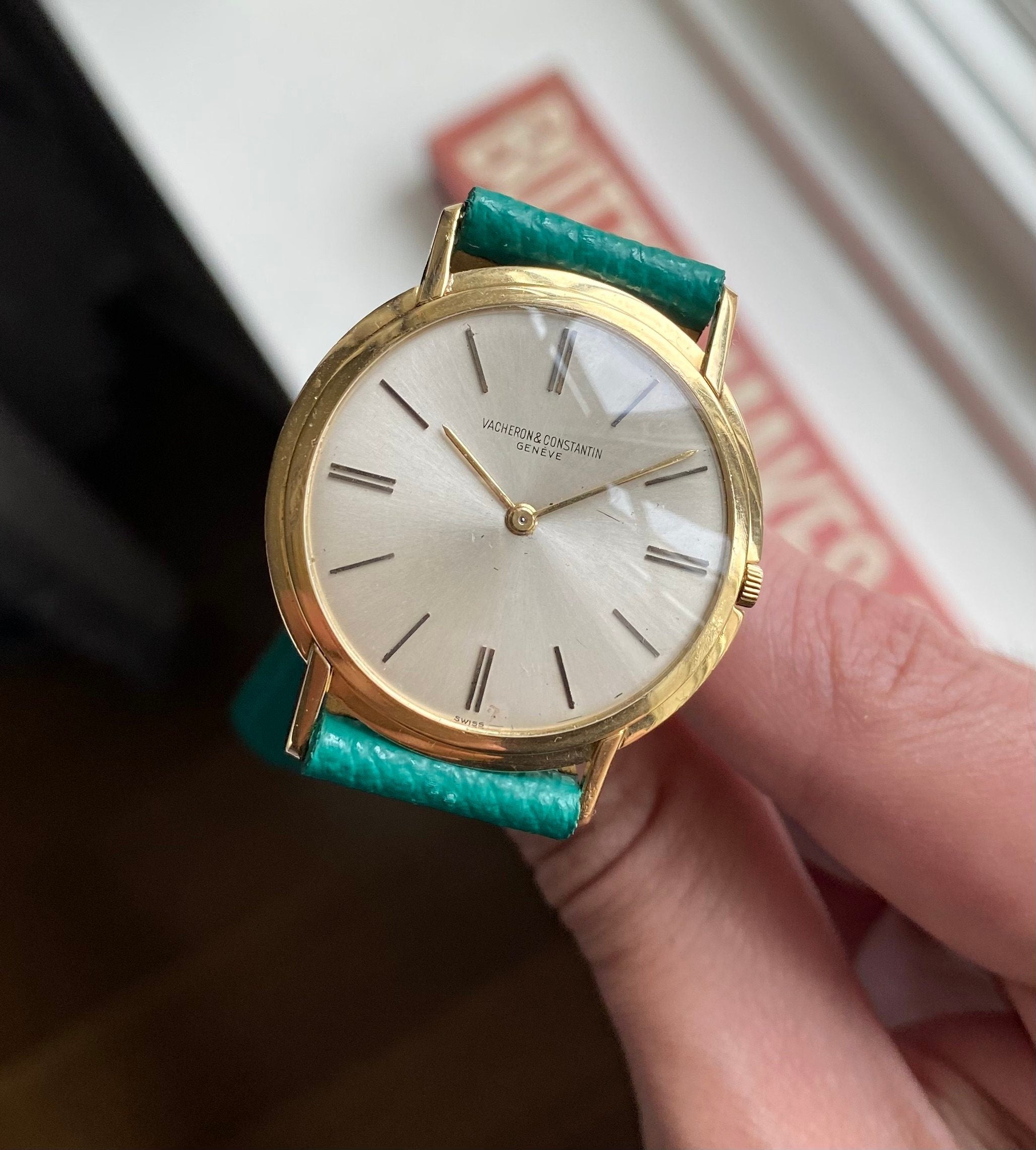 Vintage Vacheron Constantin 50s 18K Yellow Gold Silver Dial Manual Wind 33mm Case