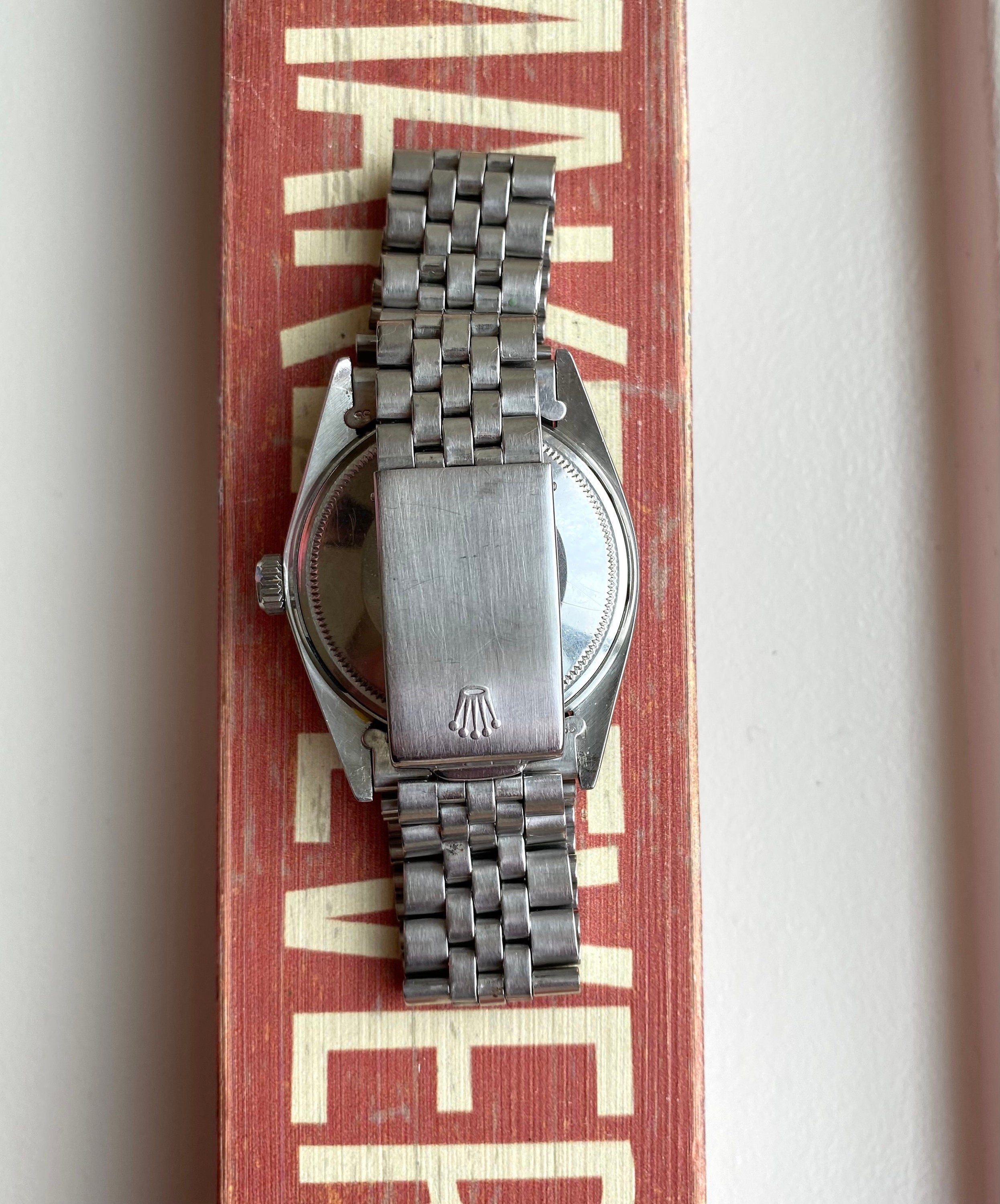 Datejust 1600 Vintage Automatic Silver Patina Dial Smooth Bezel w/ Bracelet