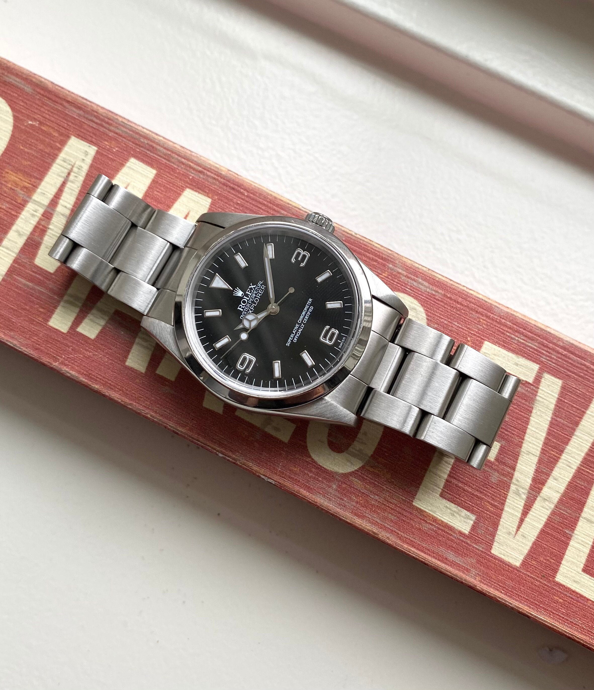 Rolex Explorer Reference 14270 2000s Black Dial 36mm Watch