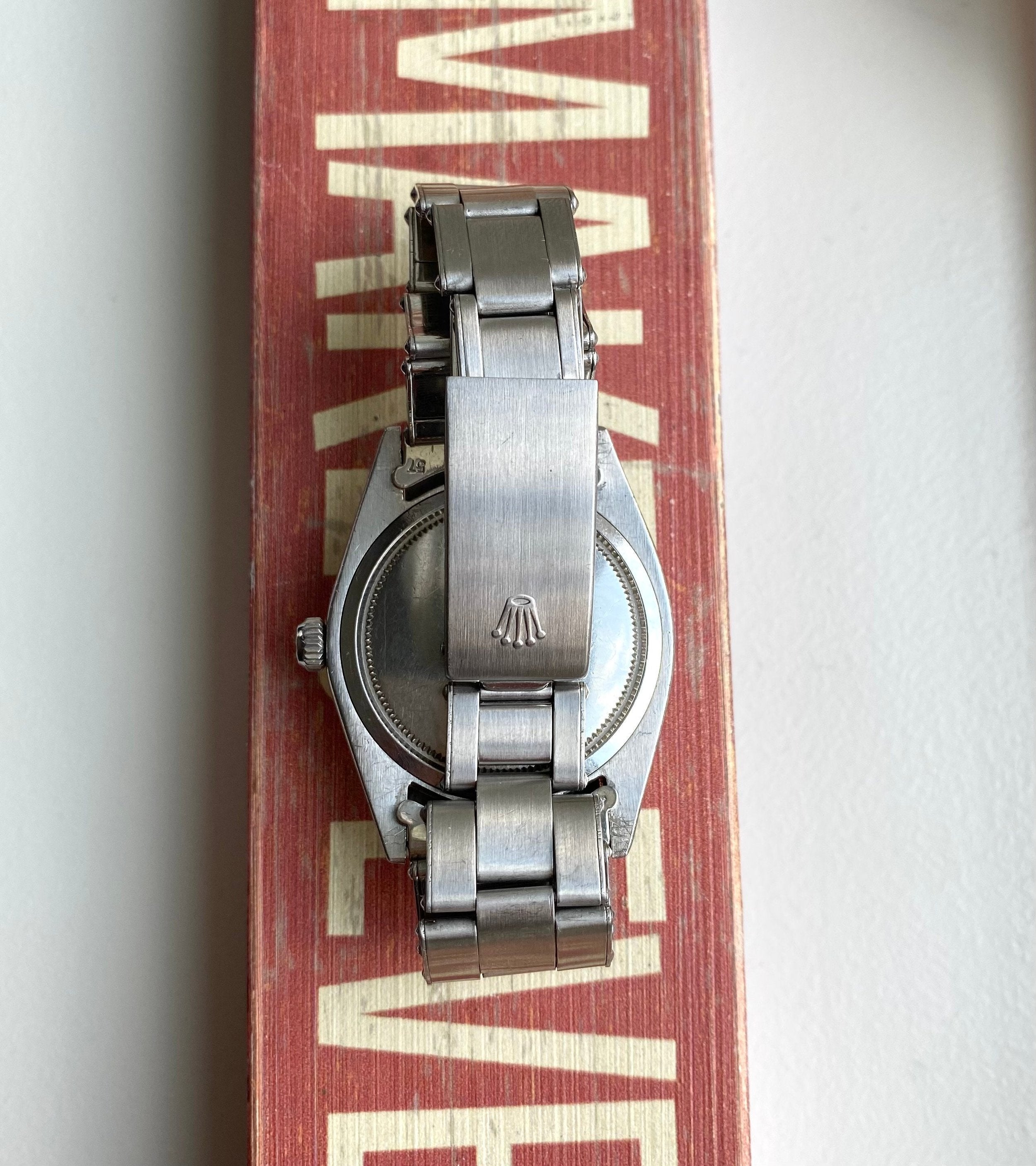 Vintage Rolex Oysterdate Precision Ref 6694 Manual Wind Silver Dial Steel 34mm Watch