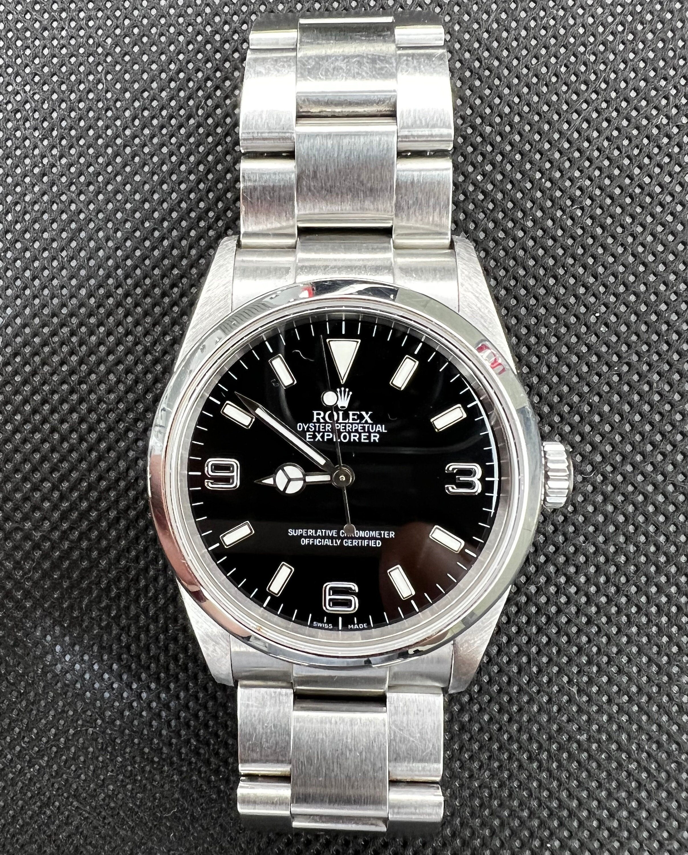Rolex Explorer Reference 114270 2000s Black Dial 36mm Watch