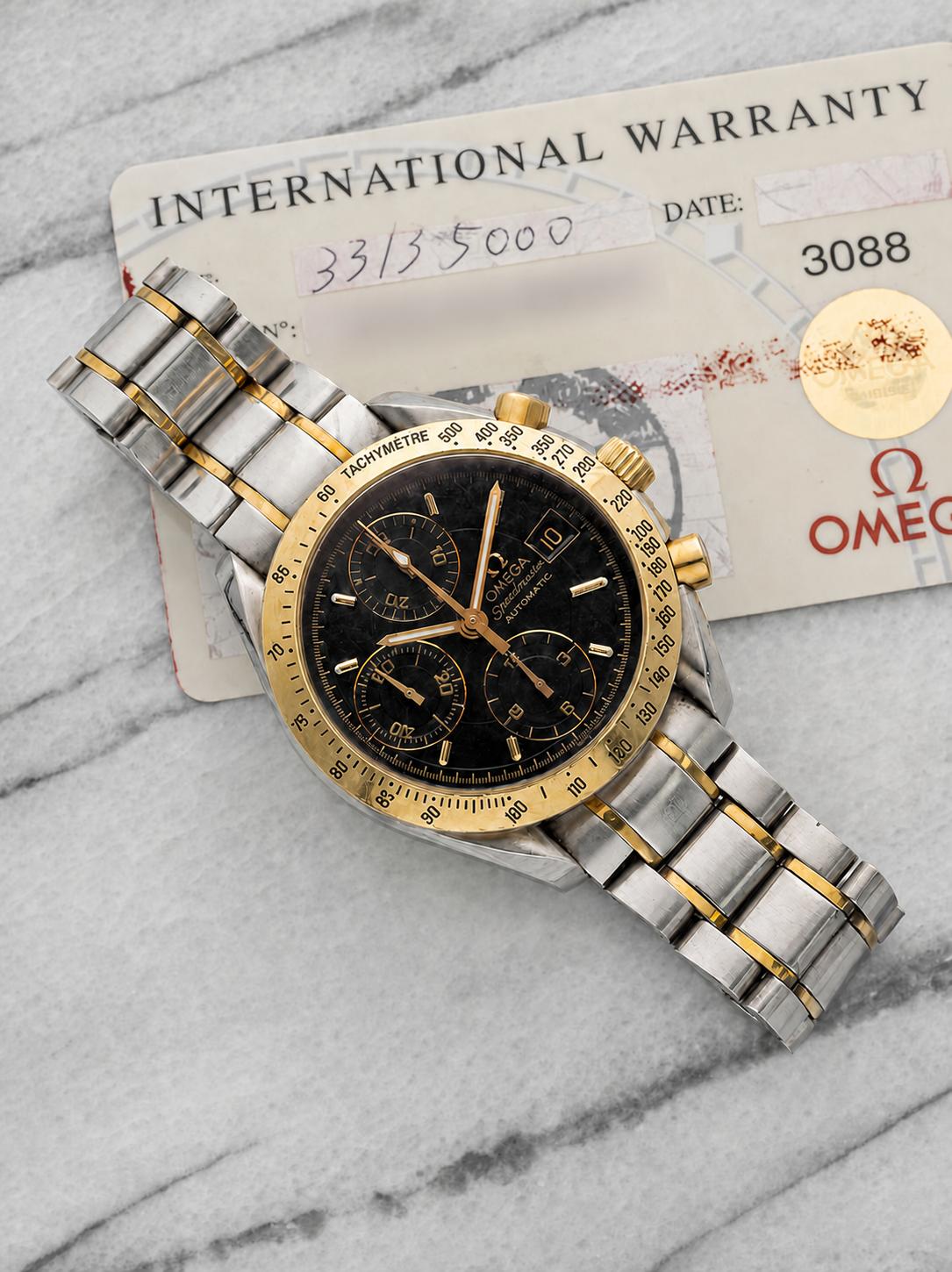 2000s Omega Speedmaster Reduced 3313.5000 Two-Tone Black Dial Auto 40mm