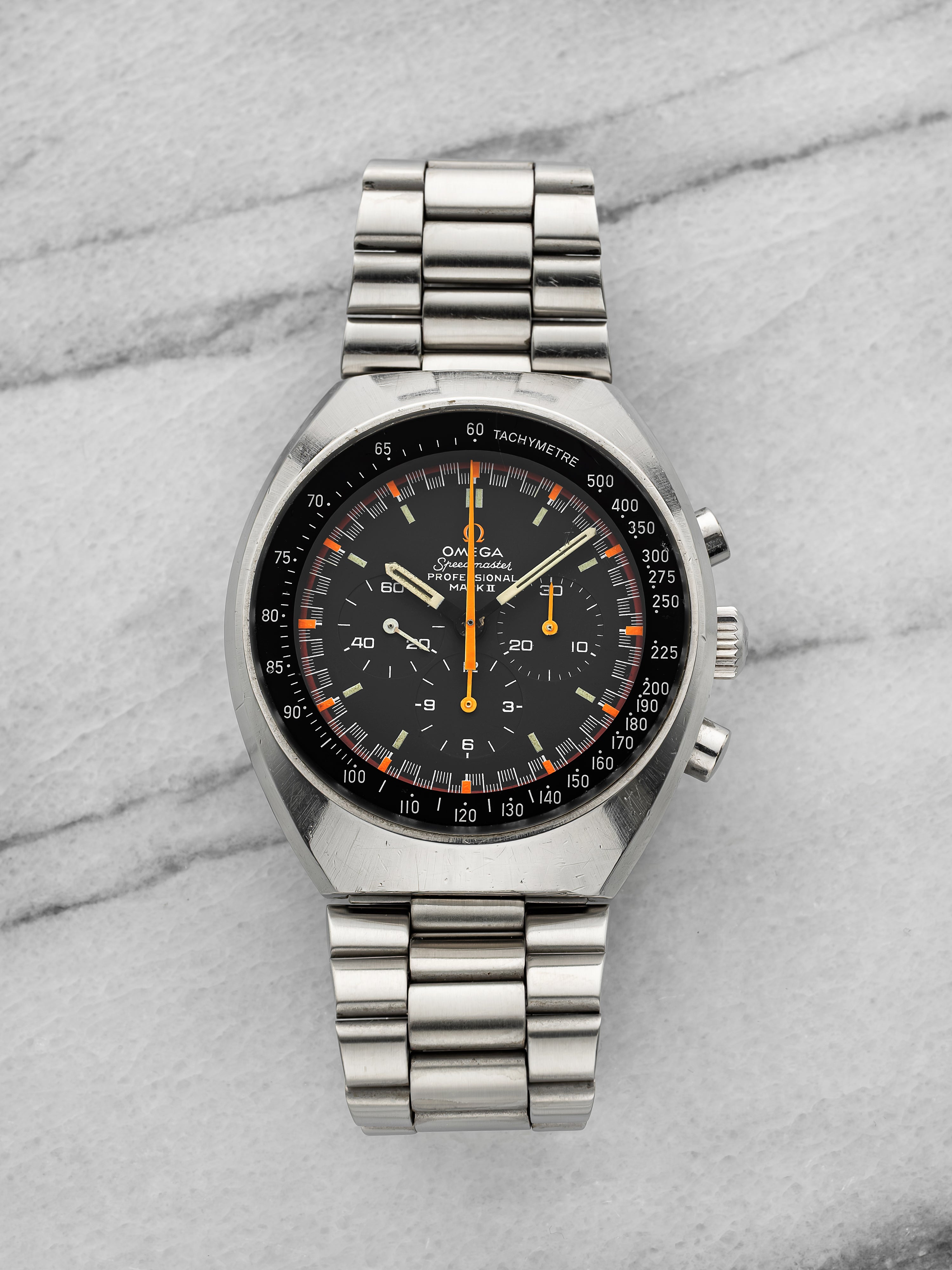 1969 Omega Speedmaster Mark II 145.014 Stainless Steel Black Dial Manual 45 mm