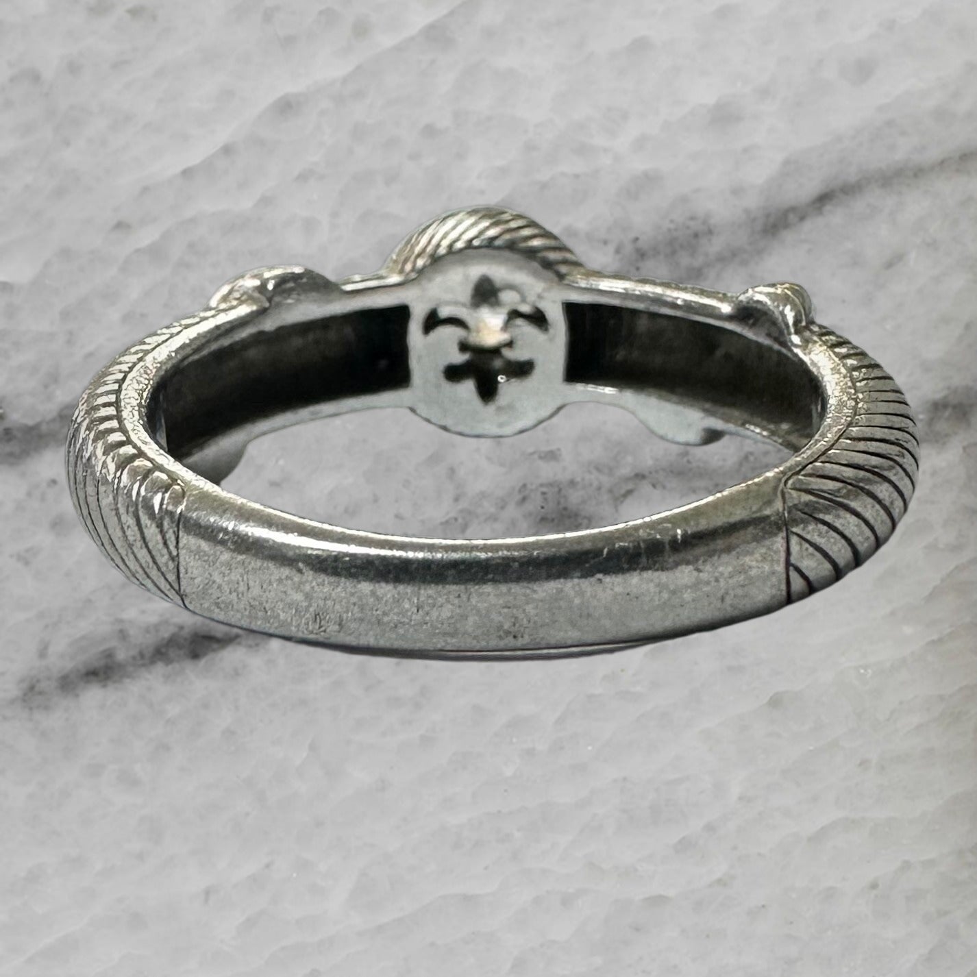Judith Ripka Thailand Sterling Silver Cubic Zirconia Ring Size 7.75