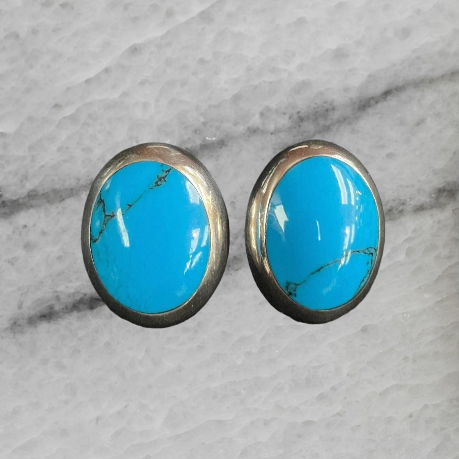 Mexico Vintage Sterling Silver Tm 86 Ear Clip Earrings