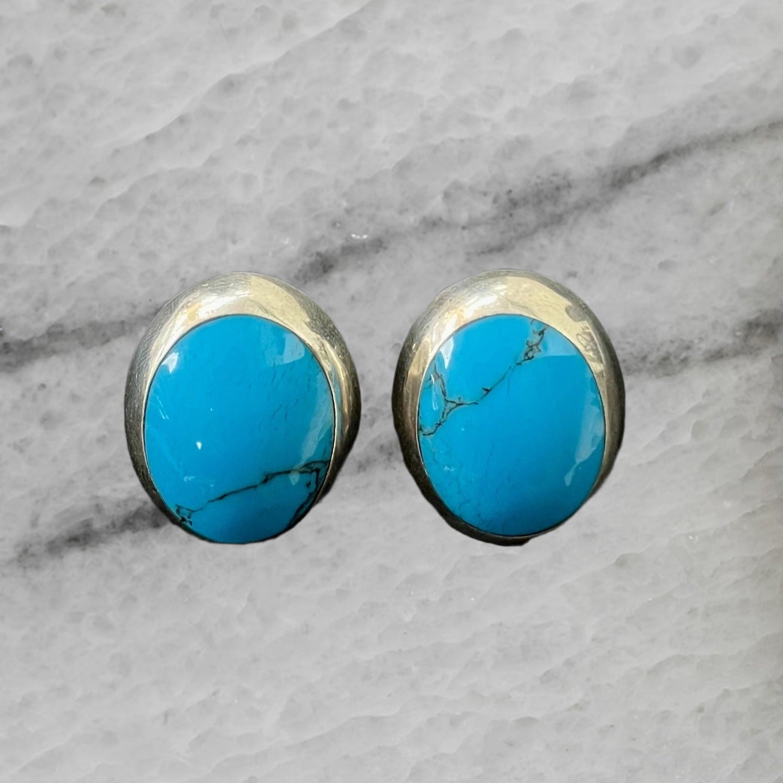 Mexico Vintage Sterling Silver Tm 86 Ear Clip Earrings