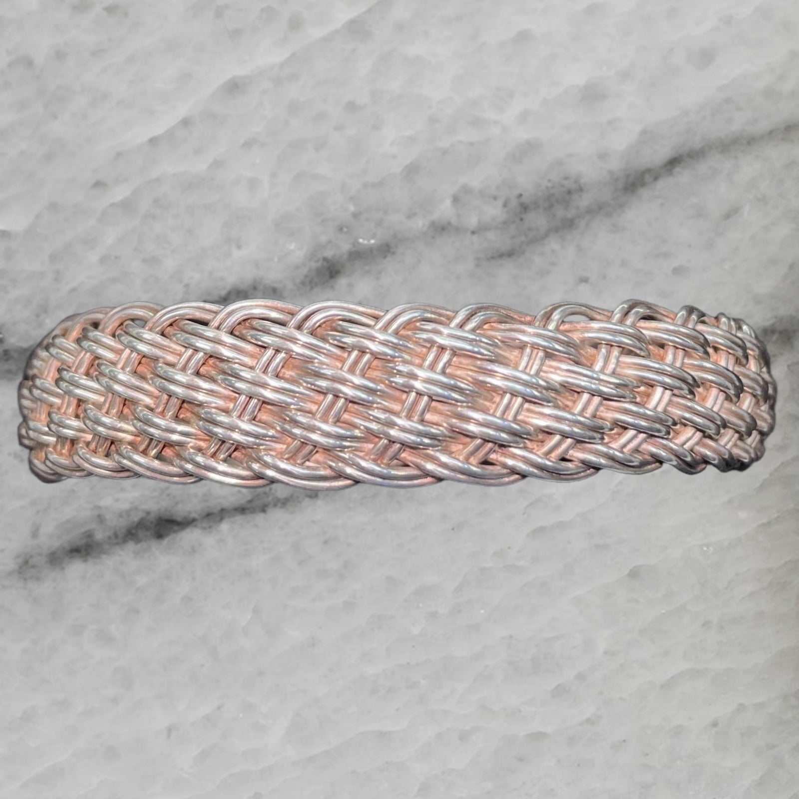 Nine West Sterling Silver Woven Bracelet
