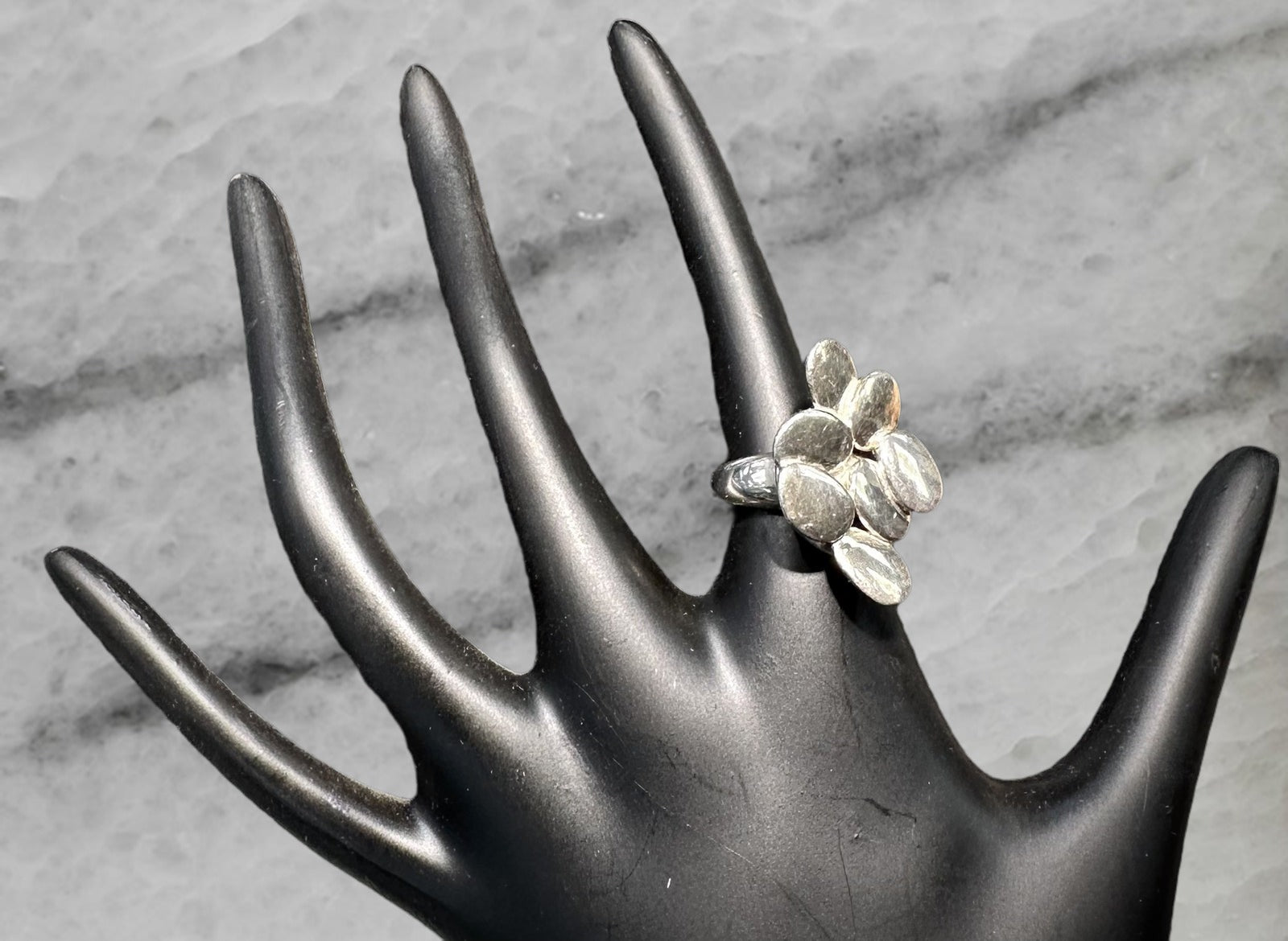 RLM Studios Robert Lee Morris Vintage Sterling Silver Modernist Abstract Ring 6