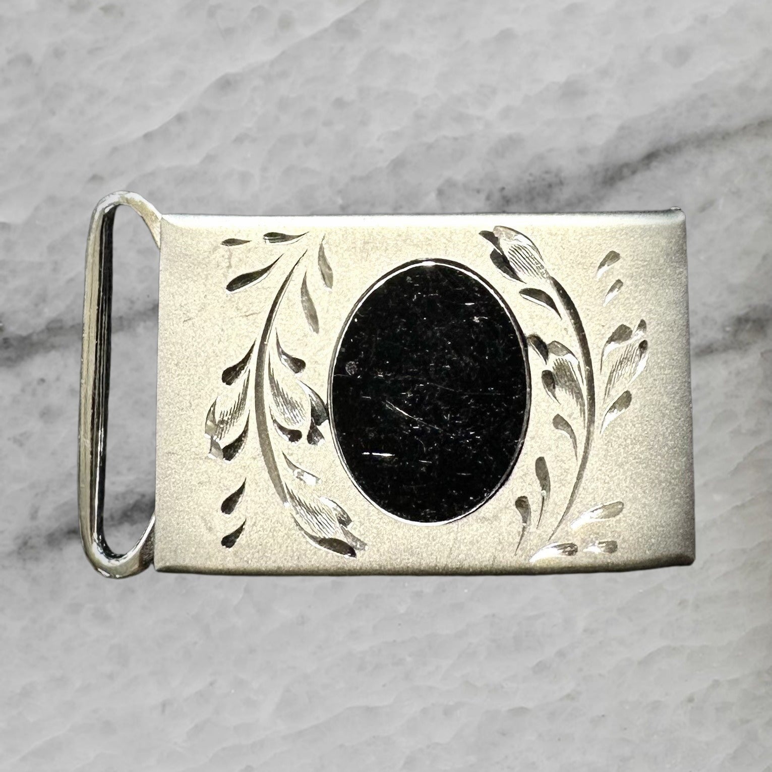 Theda Vintage Sterling Silver Belt Buckle