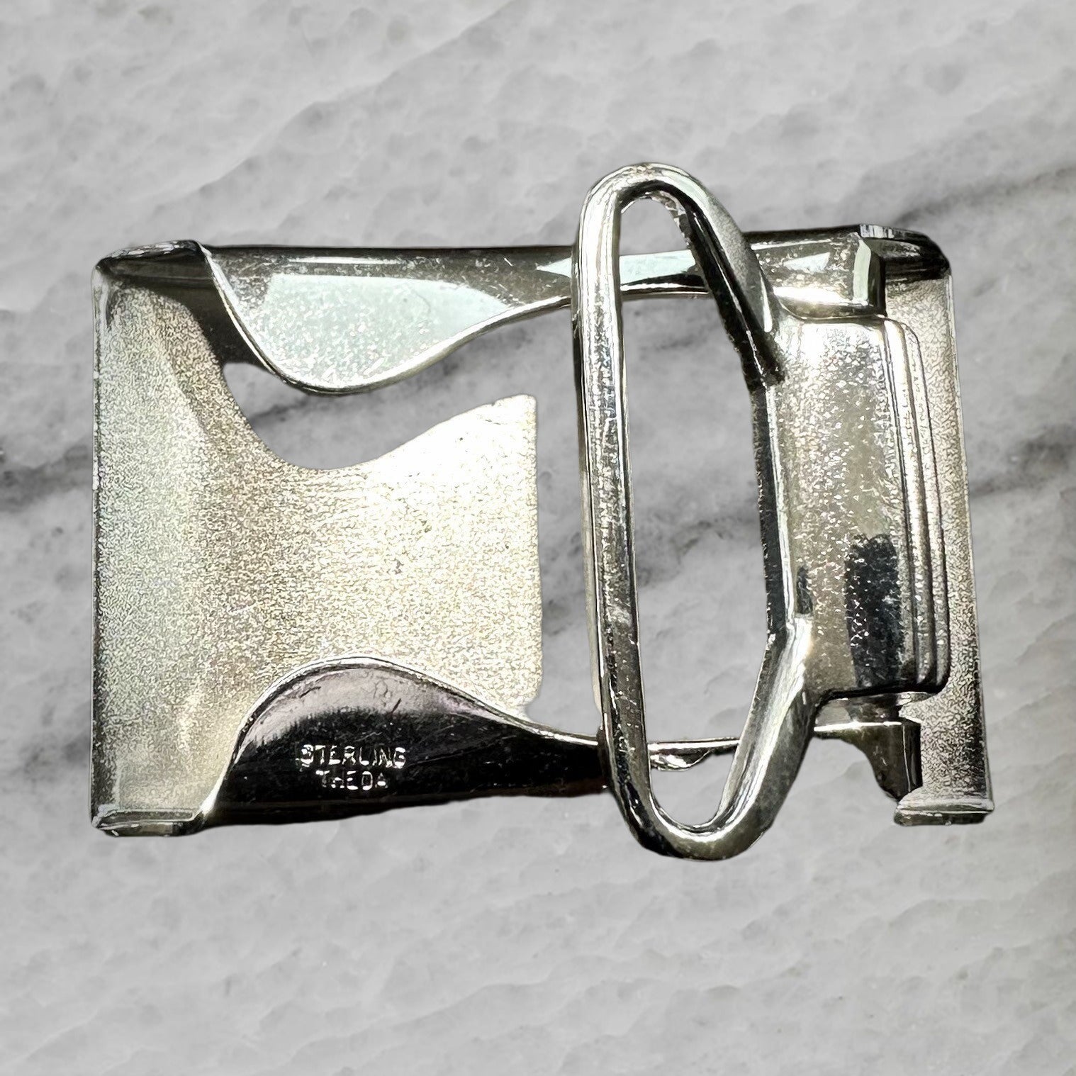 Theda Vintage Sterling Silver Belt Buckle