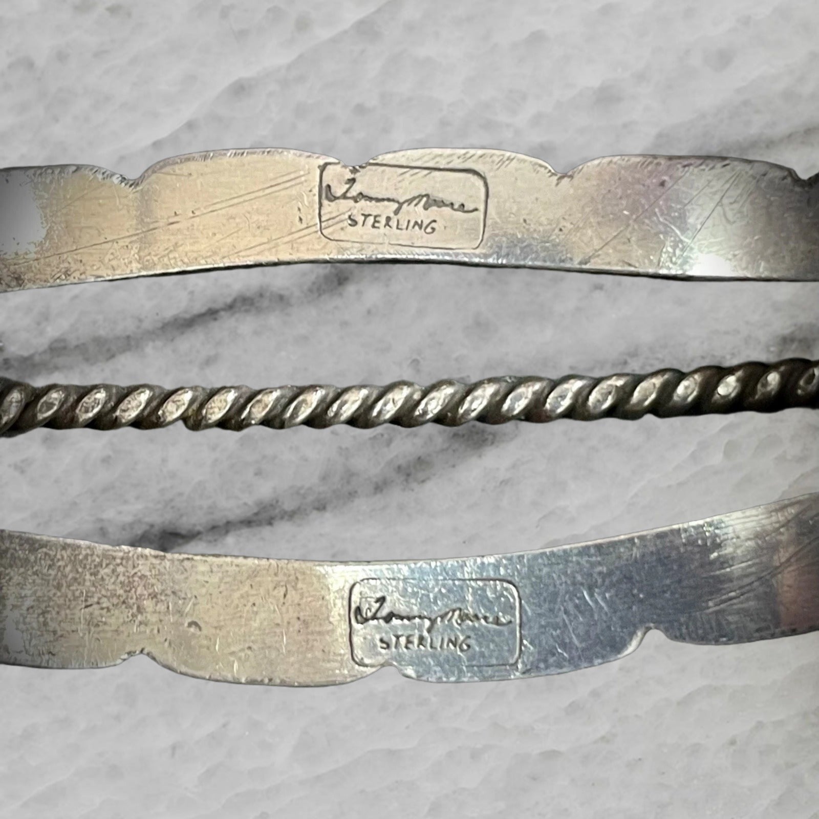 Tommy Moore Vintage Navajo Sterling Silver 7 Kingman Turquoise Cuff Bracelet