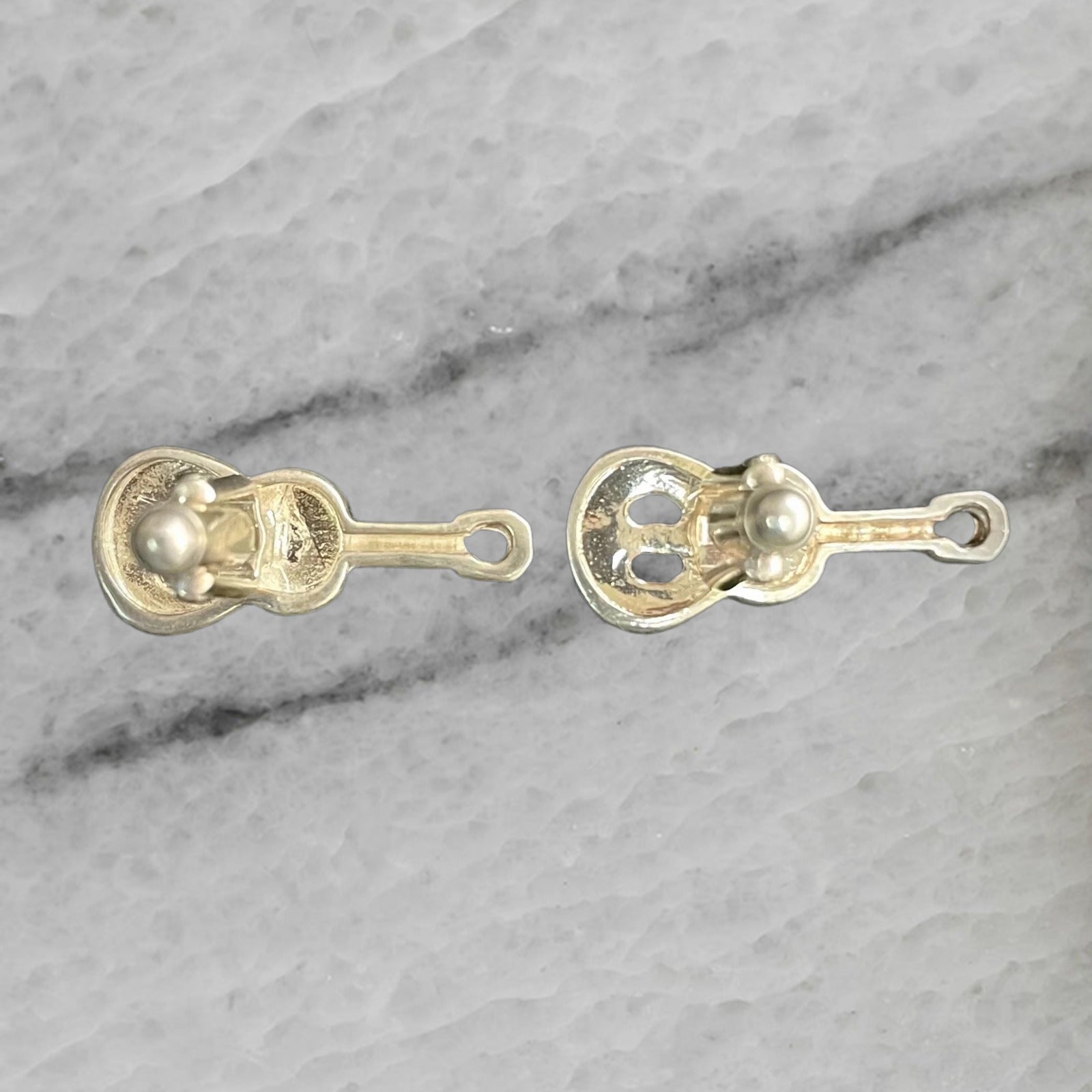 Vintage Sterling Silver Cufflinks Ukulele Guitar Violin