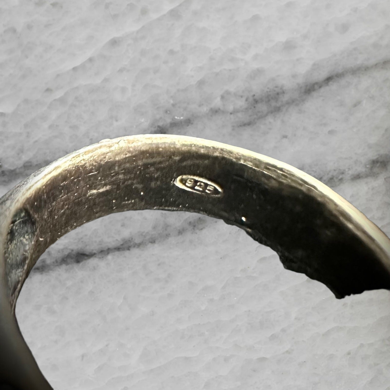 Vintage Sterling Silver Panther Leopard Jaguar Ring w Red Stone Eyes Size 6.5