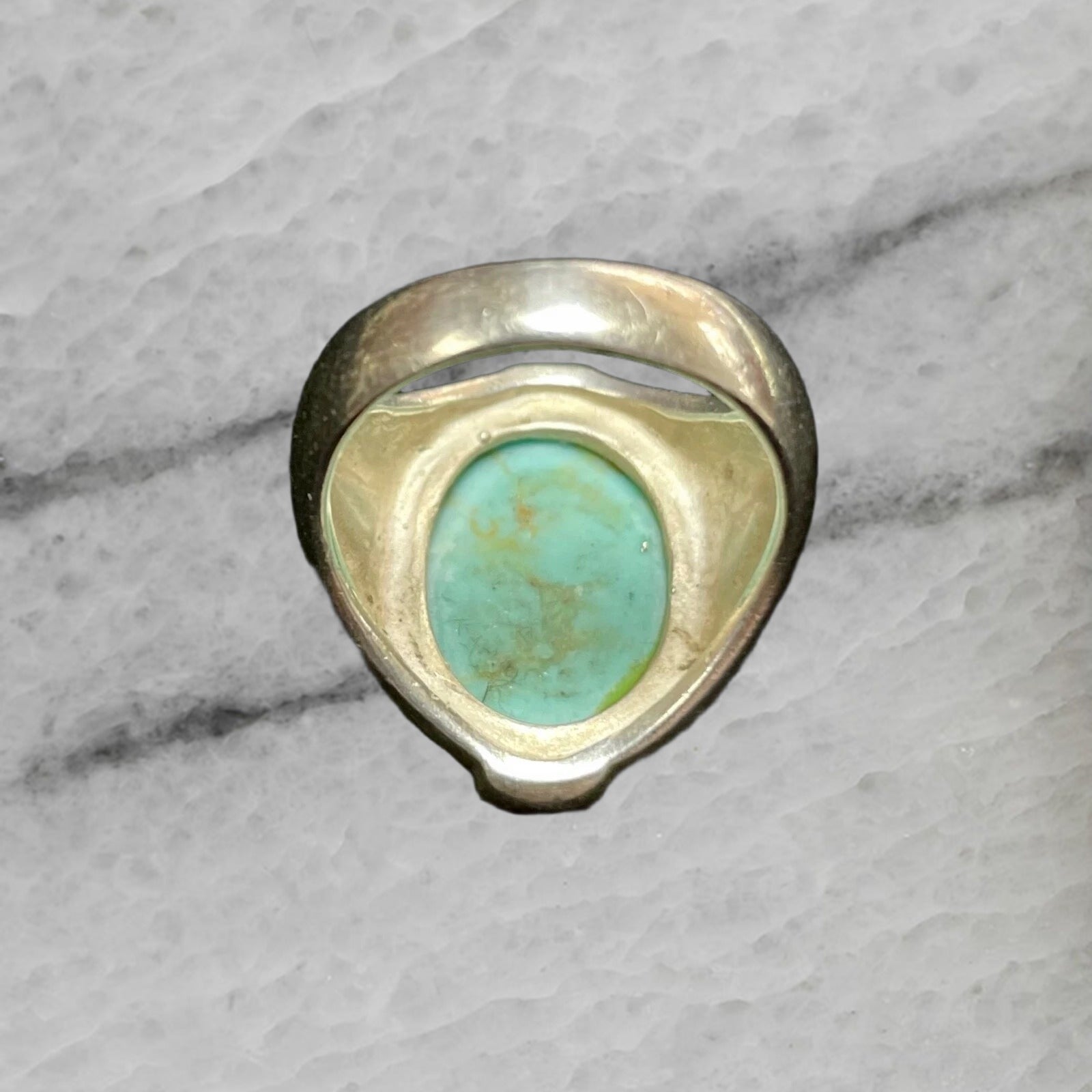 Vintage Sterling Silver Turquoise Ring Size 5.5